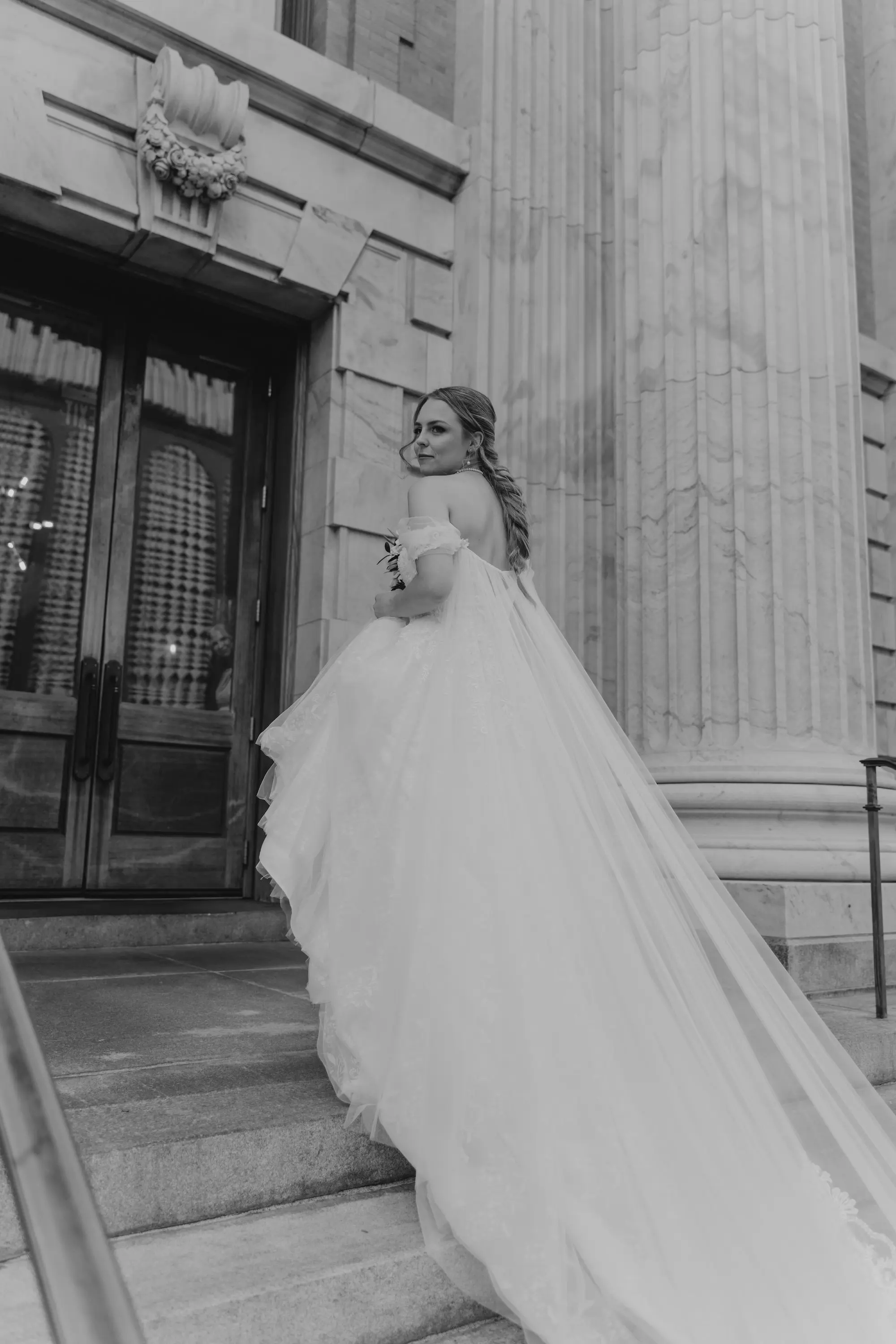 4Classic White Wedding Decor Ideas - Classic, White Downtown Tampa Wedding | Le Méridien Bride Wedding Portrait | White Pronovias Wedding Dress Inspiration | Tampa Bay Adore Bridal Hair and Makeup