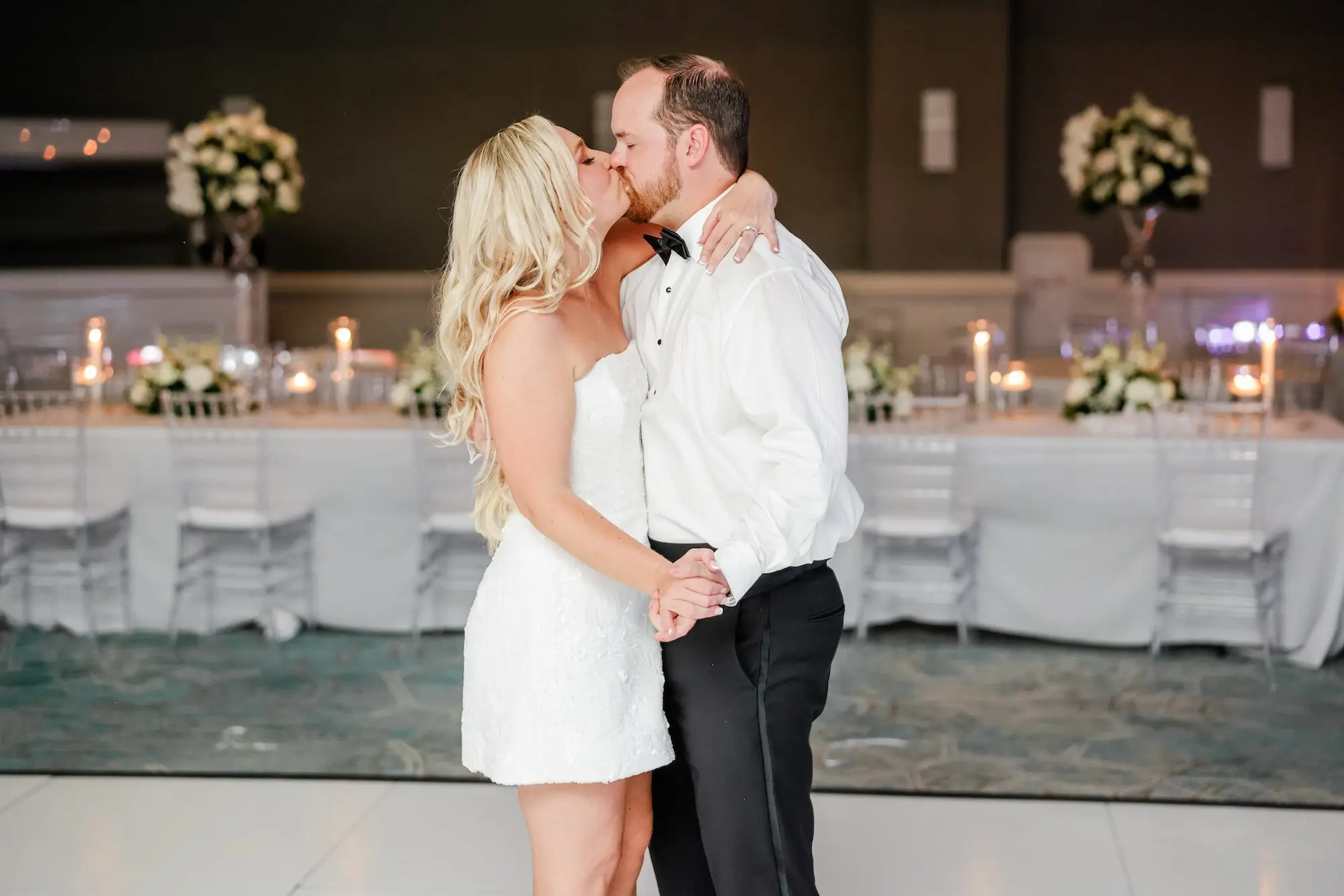 52Classic White Florida Wedding Ideas - Classic, White Rooftop Wedding | Hyatt Regency Clearwater Beach Bride and Groom First Dance Wedding Portrait | Tampa Bay Photographer Lifelong Photography Studio | Wedding Venue Hyatt Regency Clearwater Beach Resort and Spa
