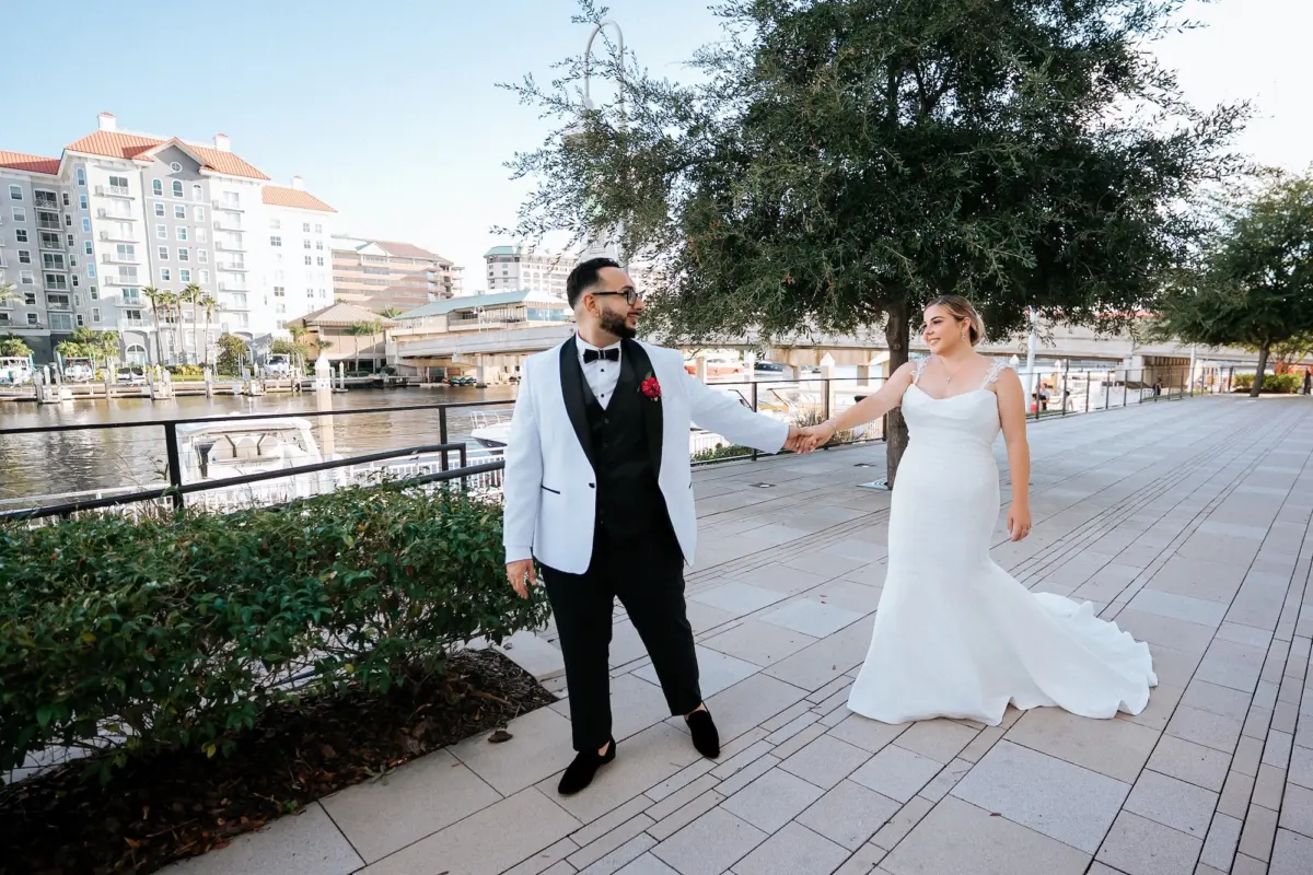 Bride and Groom Wedding Portrait