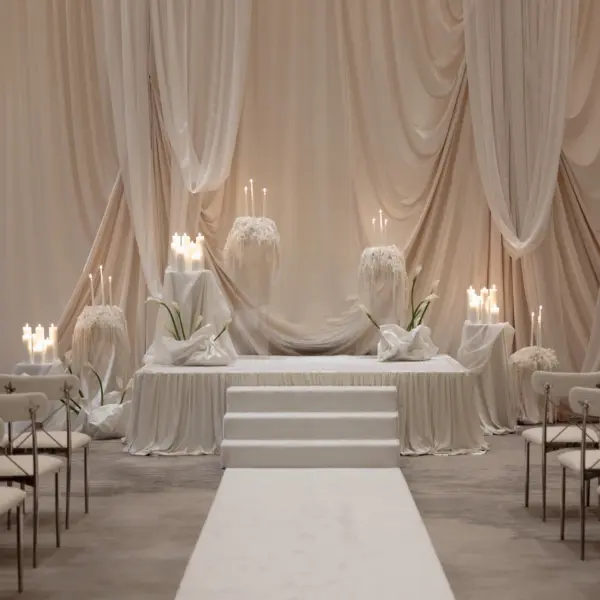 16Elegant Cream Vintage Wedding Inspiration St Pete Venue The Vinoy - Luxurious, Neutral Downtown St. Pete Wedding | The Vinoy Elegant Cream Vintage Wedding Ceremony Drapery Decor Inspiration | Tampa Bay Planner Parties A La Carte | St Pete Event Venue The Vinoy