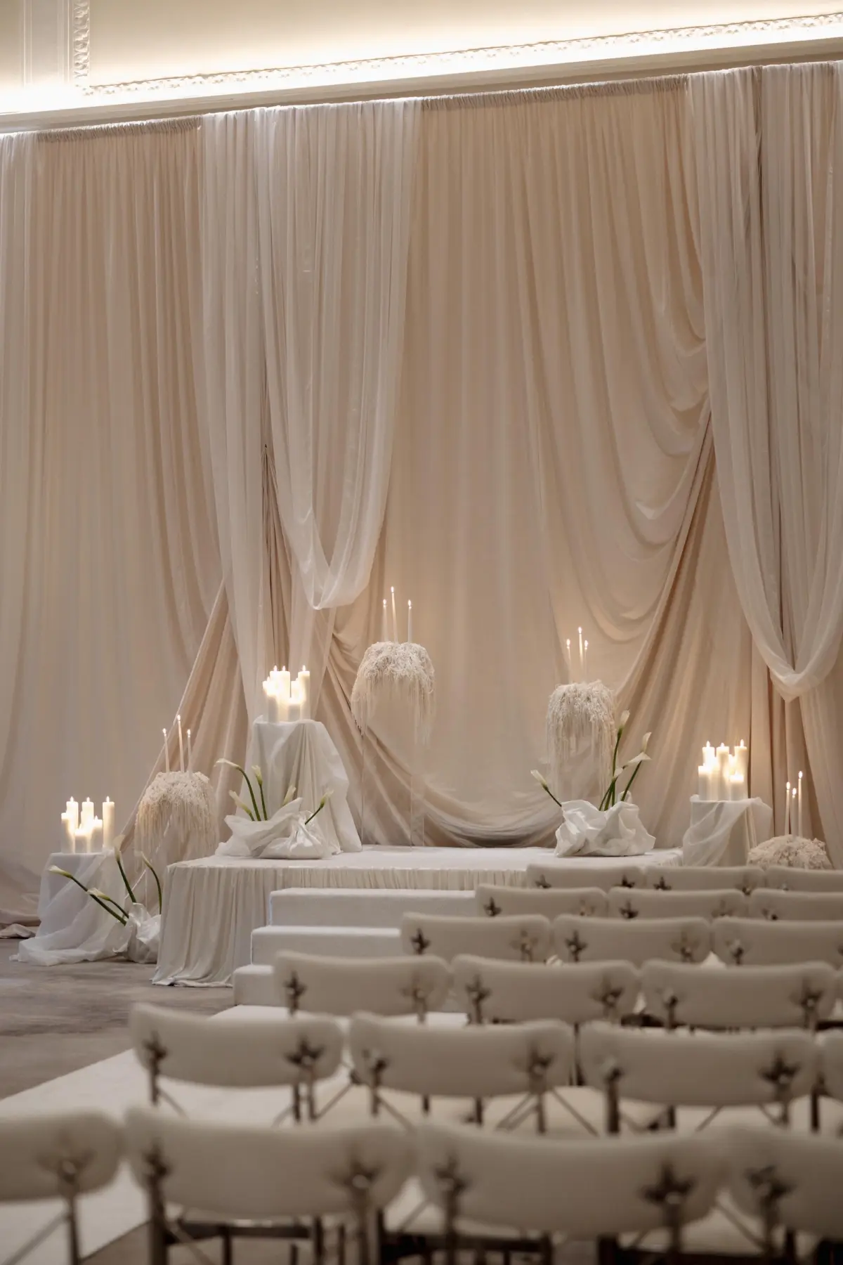 18Elegant Cream Vintage Wedding Inspiration - Luxurious, Neutral Downtown St. Pete Wedding | The Vinoy Elegant Cream Vintage Wedding Ceremony Decor Inspiration