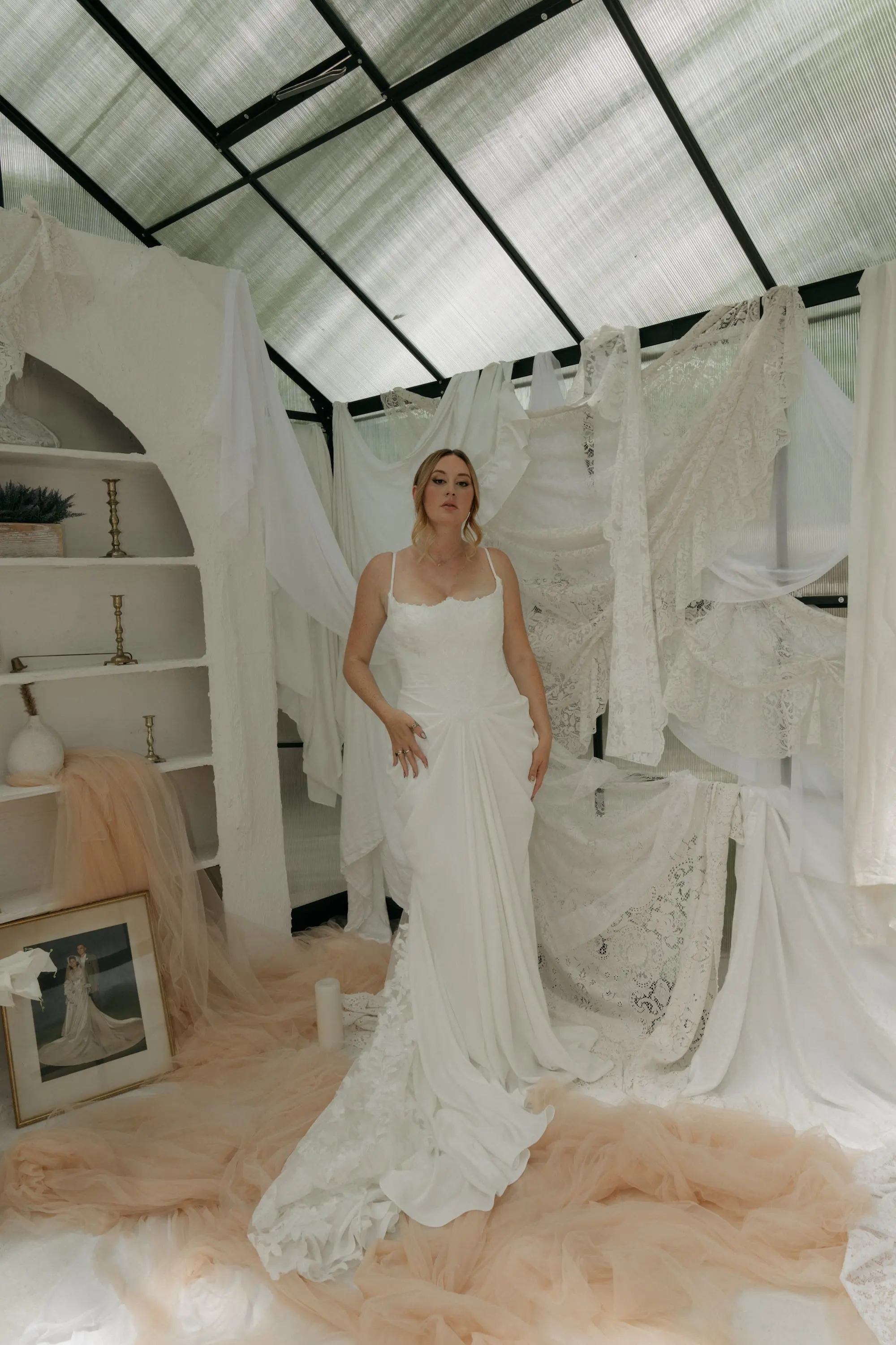 Vintage Moody Greenhouse Wedding Inspiration | Tampa Photographer Amber Yonker Photography Dresses Truly Forever Bridal