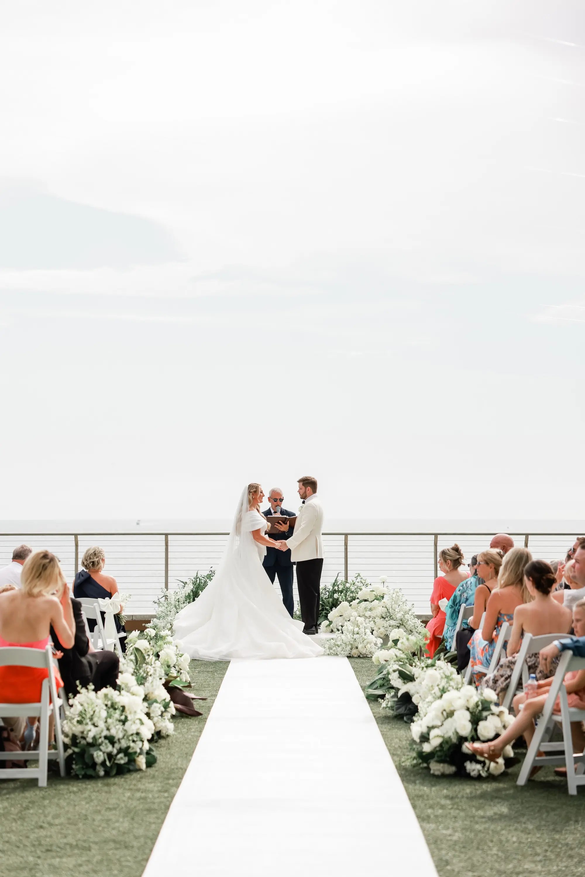 Bride and Groom Just Married Wedding Portrait | Clearwater Photographer Lifelong Photography Studio | Event Venue Opal Sands