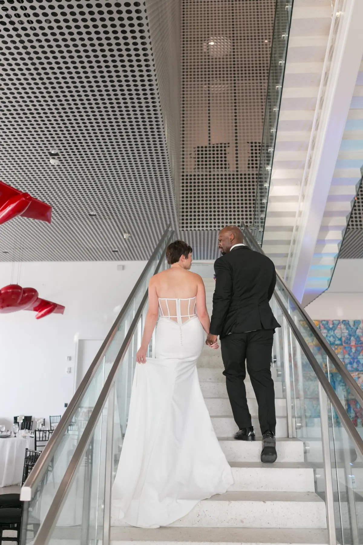 25Colorful Modern Yellow and Pink Wedding Ideas Venue Tampa Museum of Art - Vibrant, Modern Gallery Wedding | Tampa Museum of Art Bride and Groom Wedding Portrait | Tampa Bay Photographer Carrie Wildes Photography | Event Venue Tampa Museum Of Art