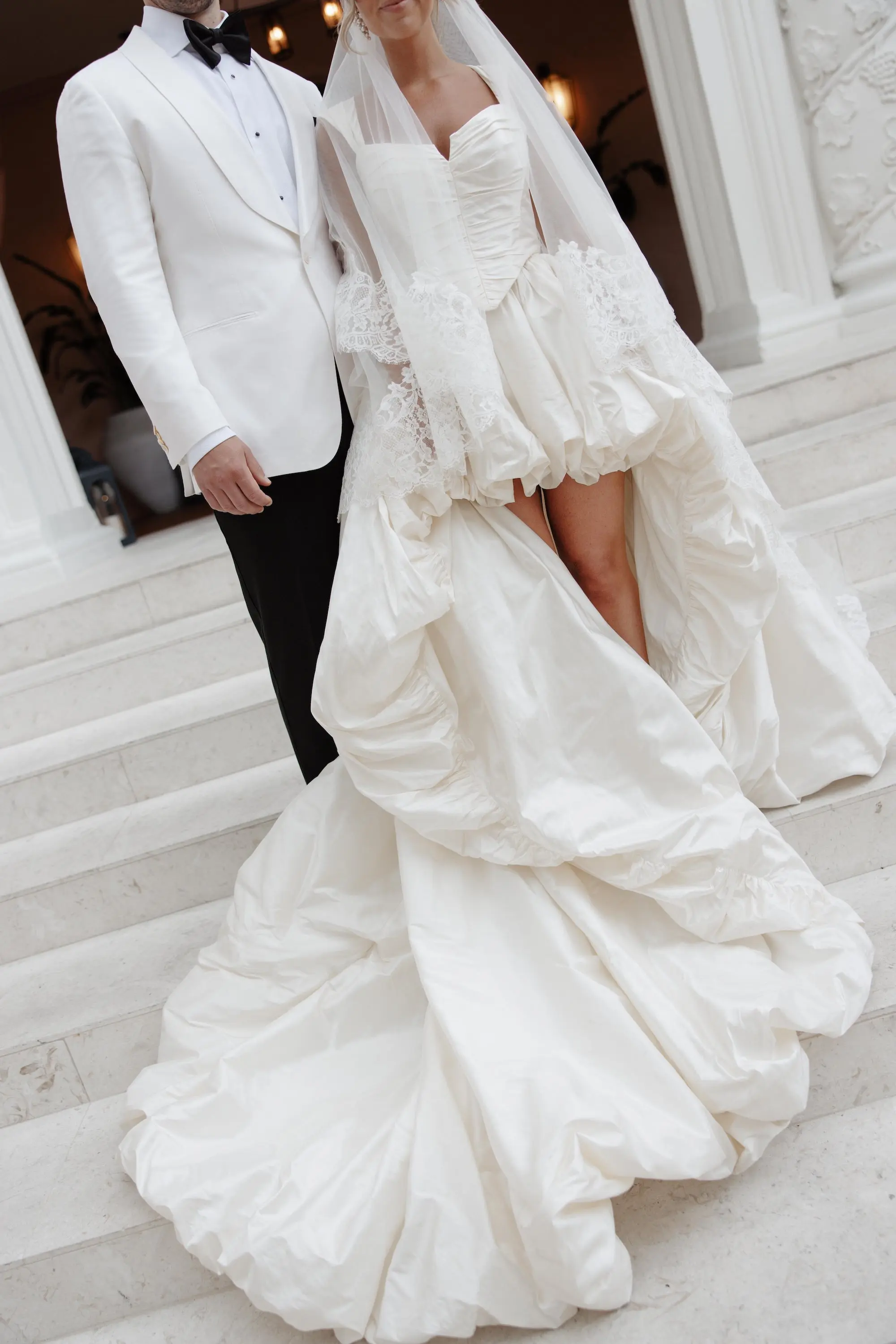 26Elegant Cream Vintage Wedding Inspiration - Luxurious, Neutral Downtown St. Pete Wedding | The Vinoy Bride and Groom Wedding Portrait