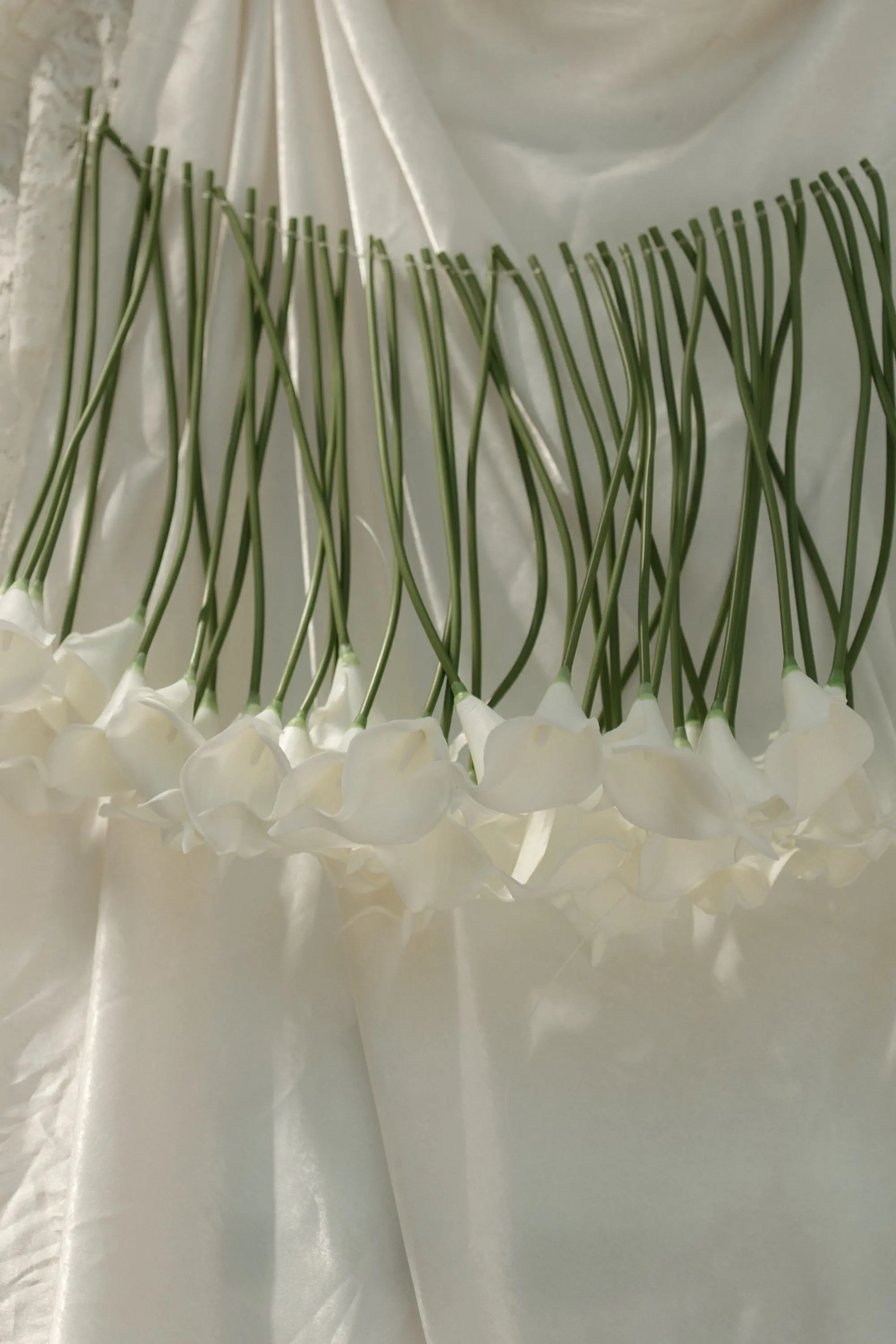 Ethereal Hanging Cala Lily Flowers | Moody Elegant Wedding Decor Inspiration