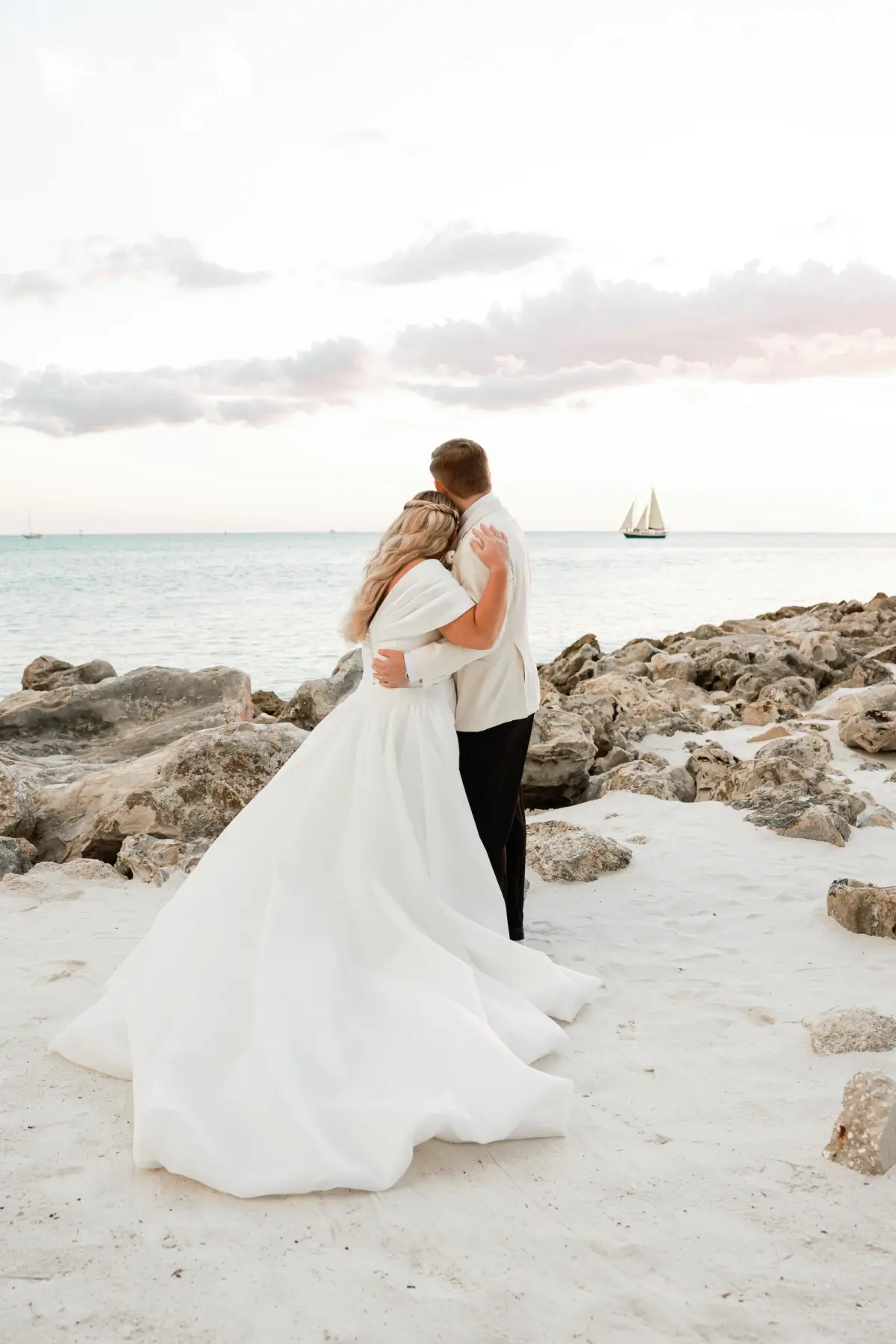 Bride and Groom Wedding Portrait | Clearwater Photographer Lifelong Photography Studio | Bridal Boutique Truly Forever Bridal | Event Venue Opal Sands