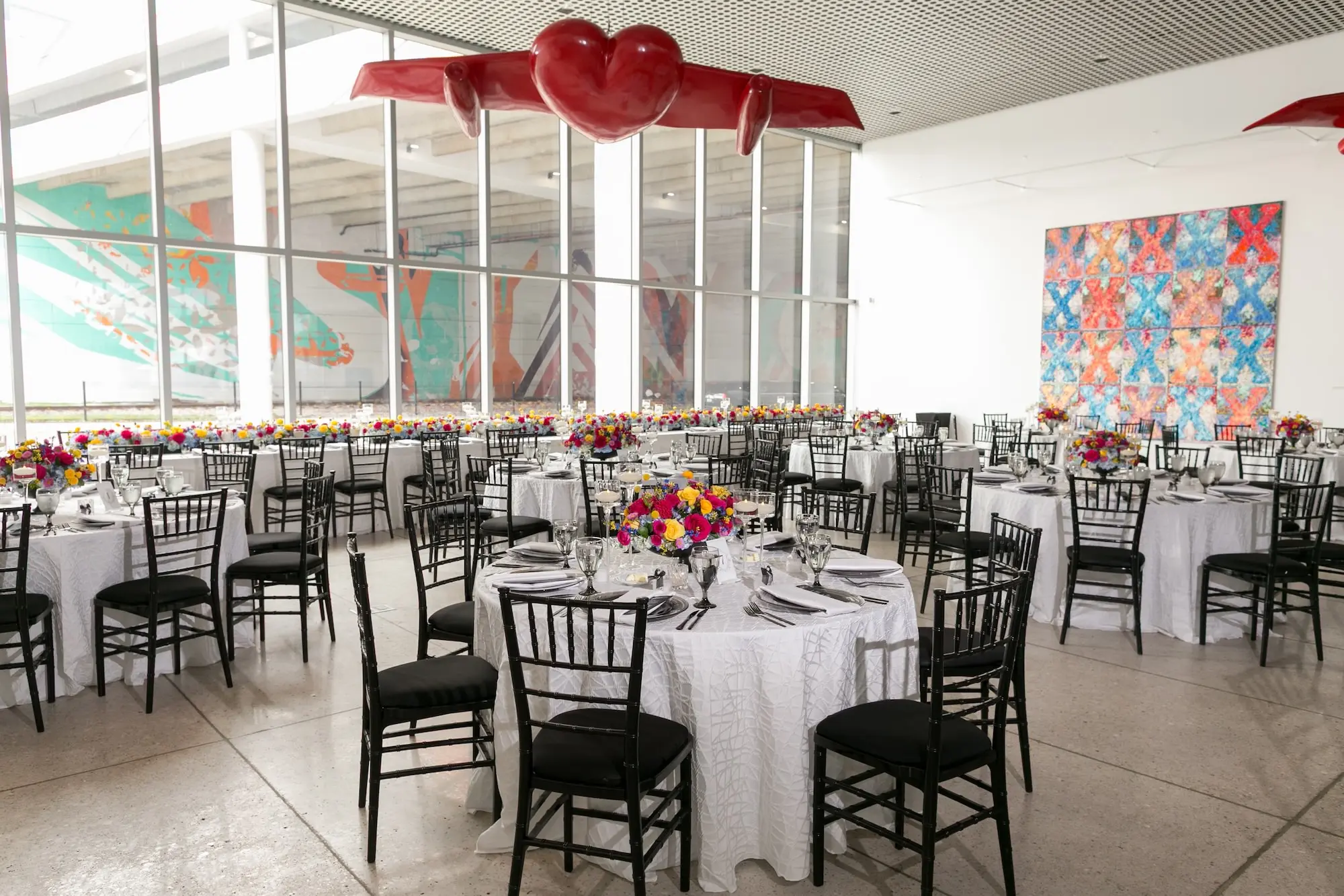 31Colorful Modern Yellow and Pink Wedding Ideas Venue Tampa Museum of Art - Vibrant, Modern Gallery Wedding | Tampa Museum of Art Colorful Modern Yellow and Pink Wedding Reception Decor Ideas | Event Venue Tampa Museum of Art | Tampa Bay Rentals Gabro Event Services | Planner Coastal Coordinating