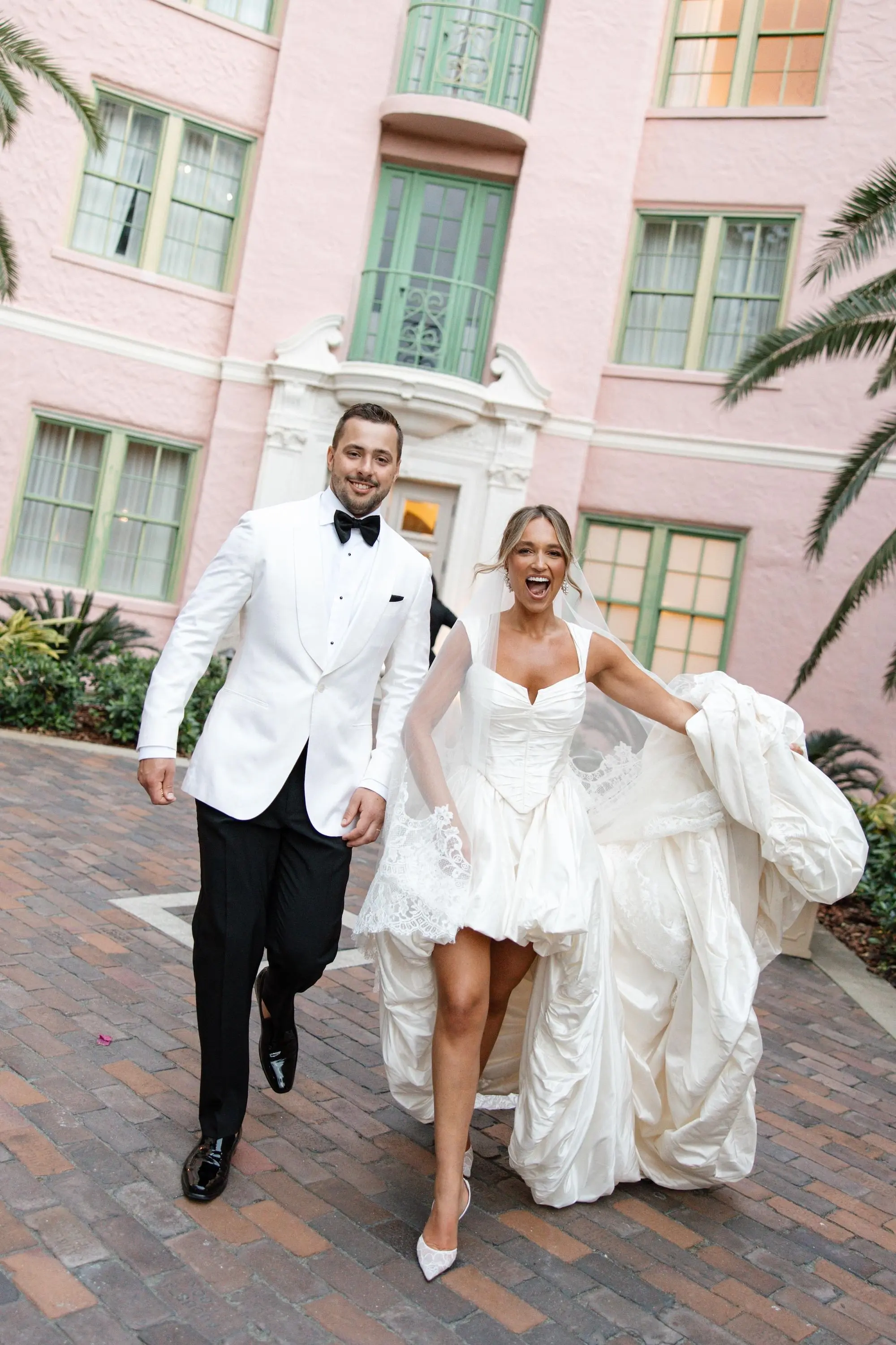 31Elegant Cream Vintage Wedding Inspiration - Luxurious, Neutral Downtown St. Pete Wedding | The Vinoy Bride and Groom Wedding Portrait