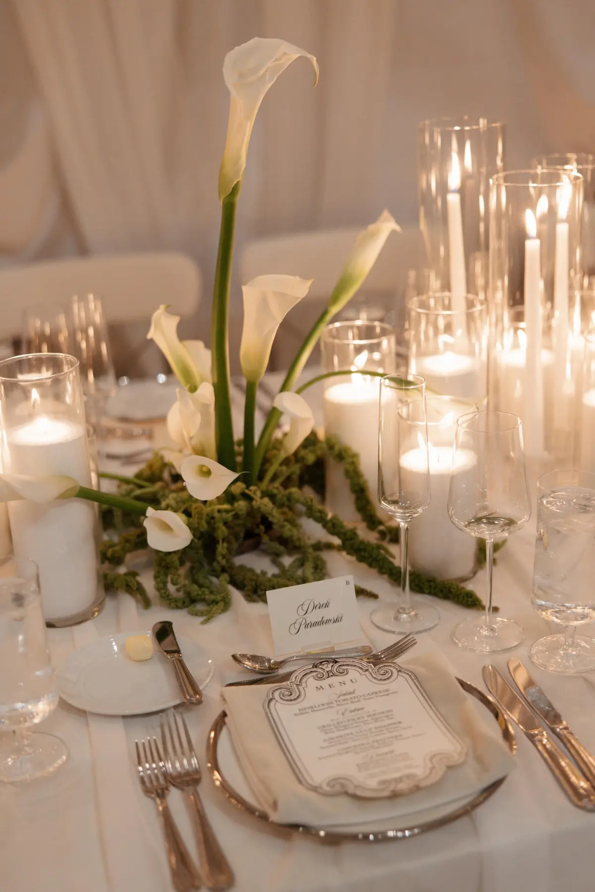 41Elegant Cream Vintage Wedding Inspiration - Luxurious, Neutral Downtown St. Pete Wedding | The Vinoy Elegant Cream Vintage Wedding Reception Place Setting Decor Inspiration