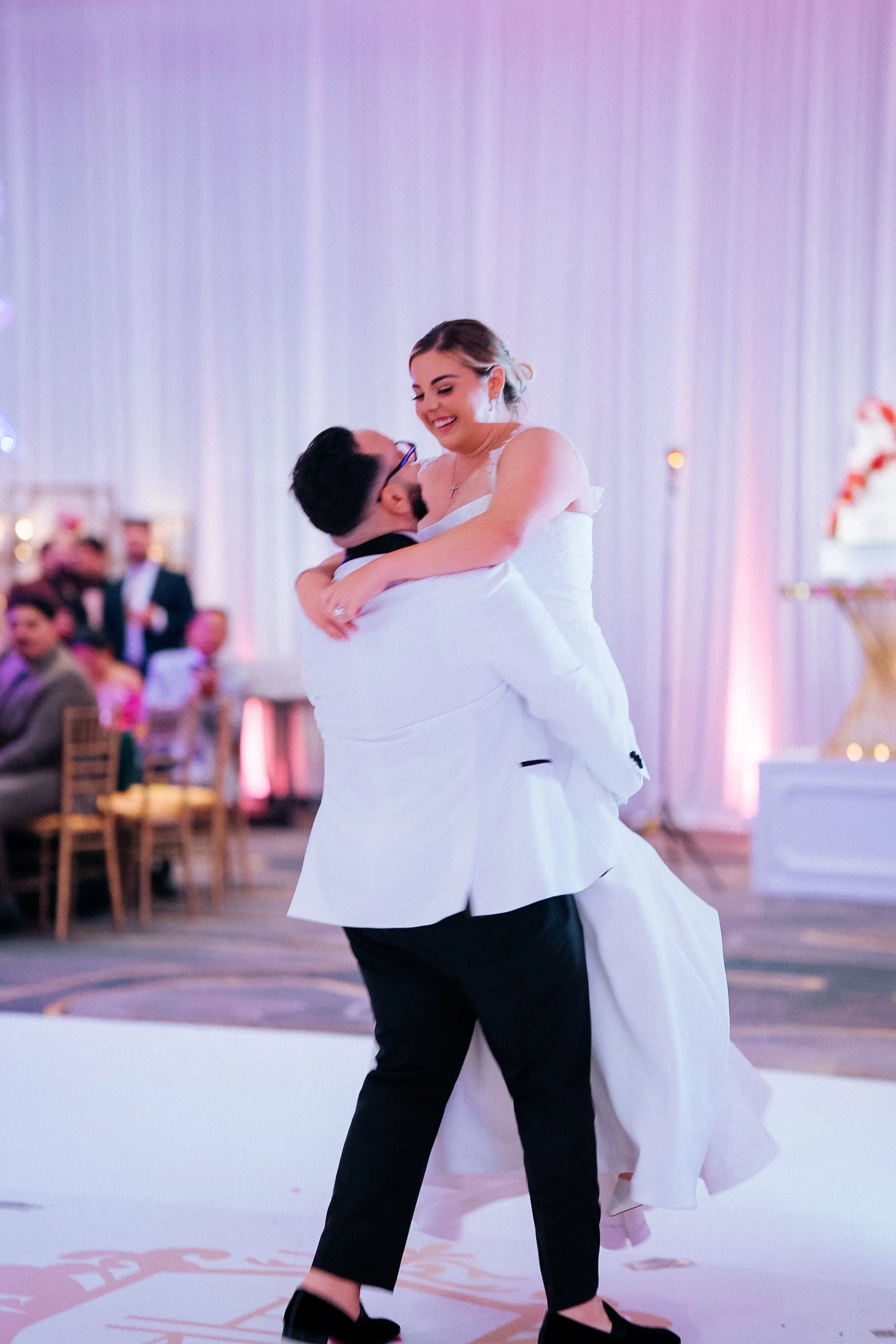 Bride and Groom First Dance Wedding Portrait