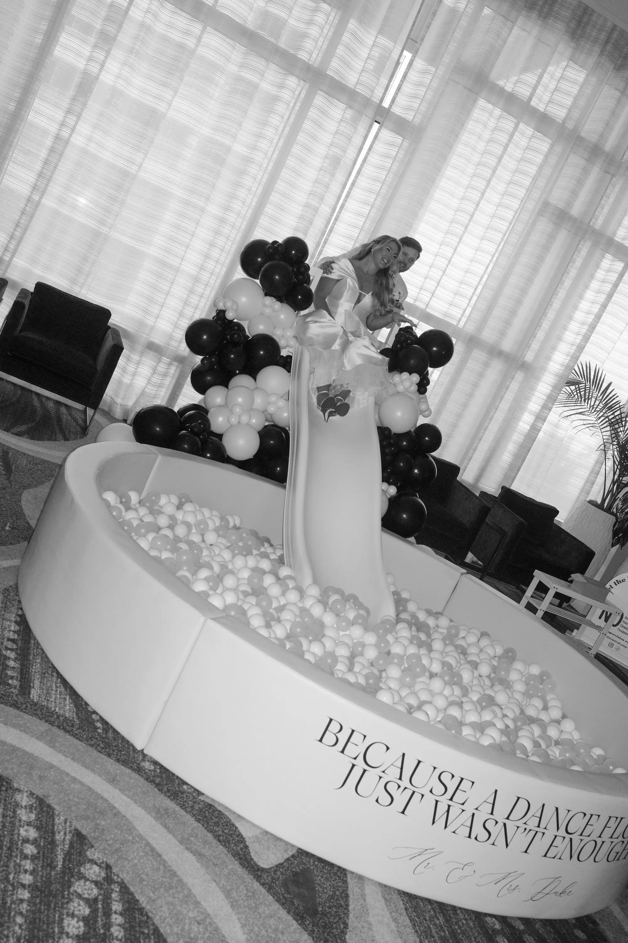 Bride and Groom Ball Pit Wedding Portrait | Tampa Bay Photographer Lifelong Photography Studio