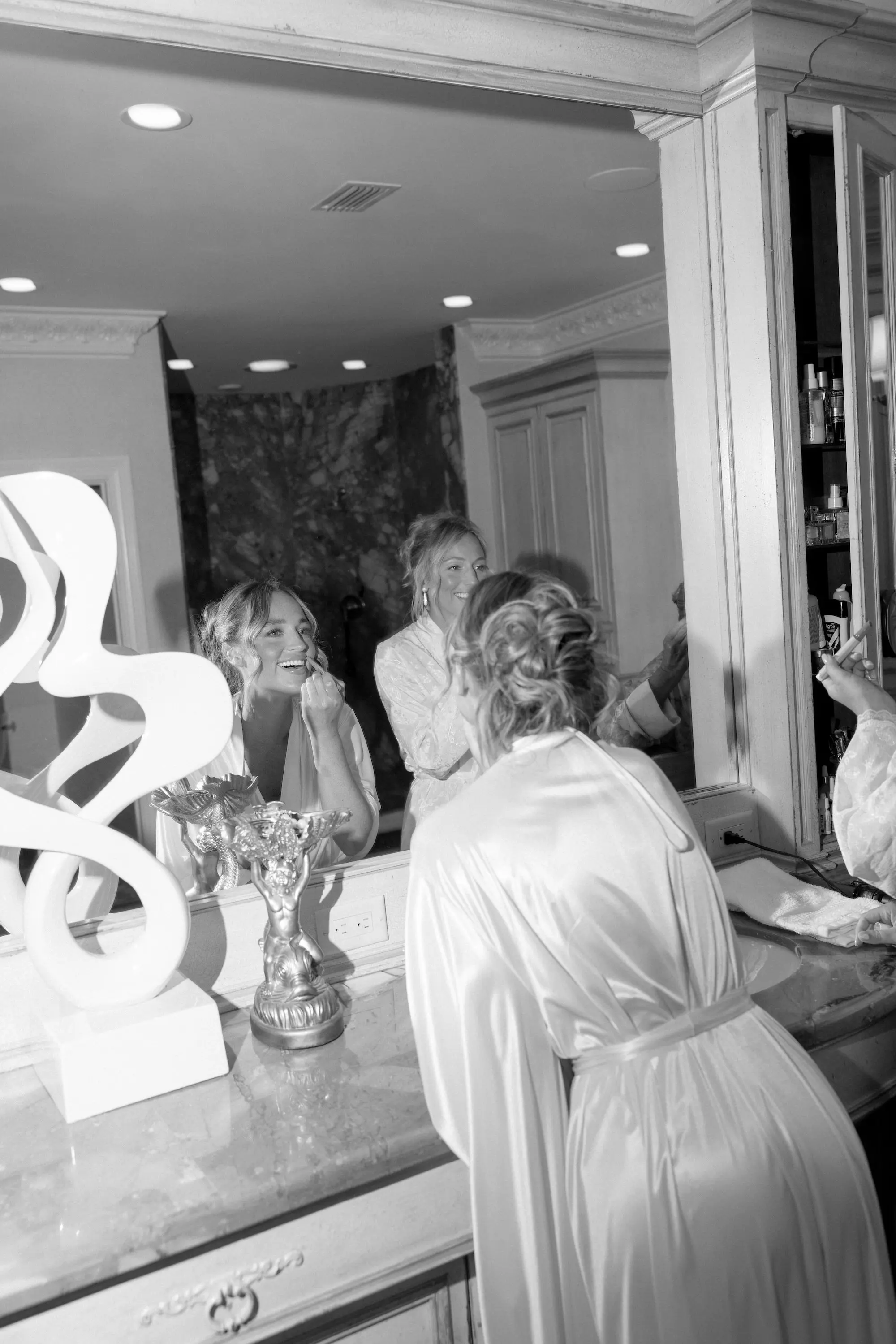 4Elegant Cream Vintage Wedding Inspiration - Luxurious, Neutral Downtown St. Pete Wedding | The Vinoy Bride Getting Ready Wedding Portrait