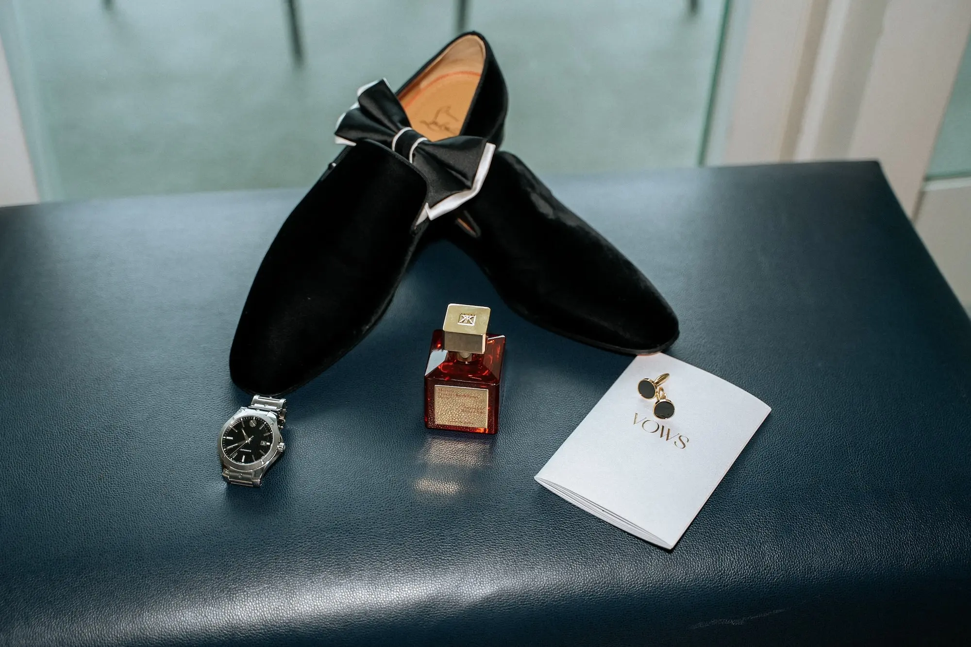 Black Louboutin Groom Wedding Day Accessories Inspiration