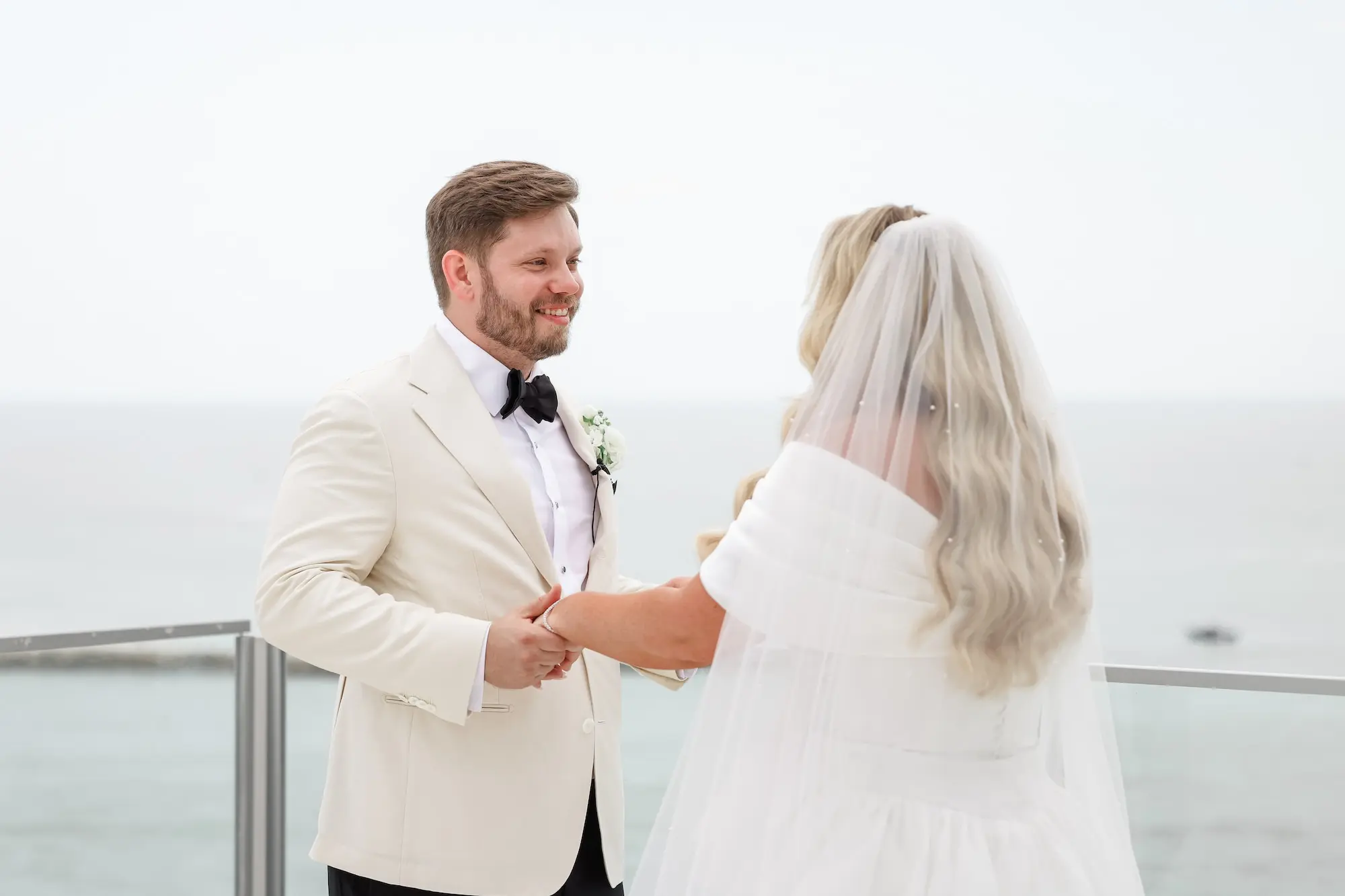 Bride and Groom First Look Wedding Portrait | Clearwater Photographer Lifelong Photography Studio
