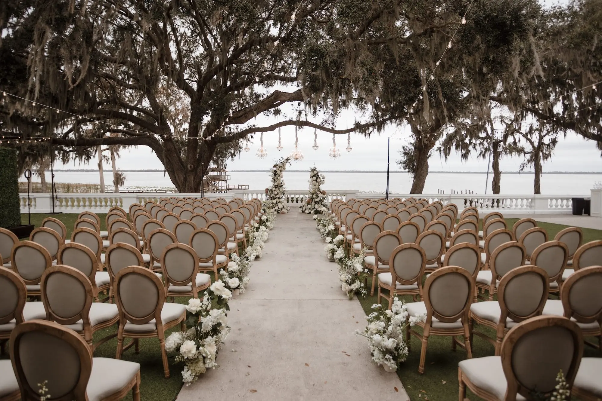 Timeless, Vintage, Champagne Wedding Ceremony Decor Inspiration | Orlando Event Planner Coastal Coordinating | Venue Bella Cosa