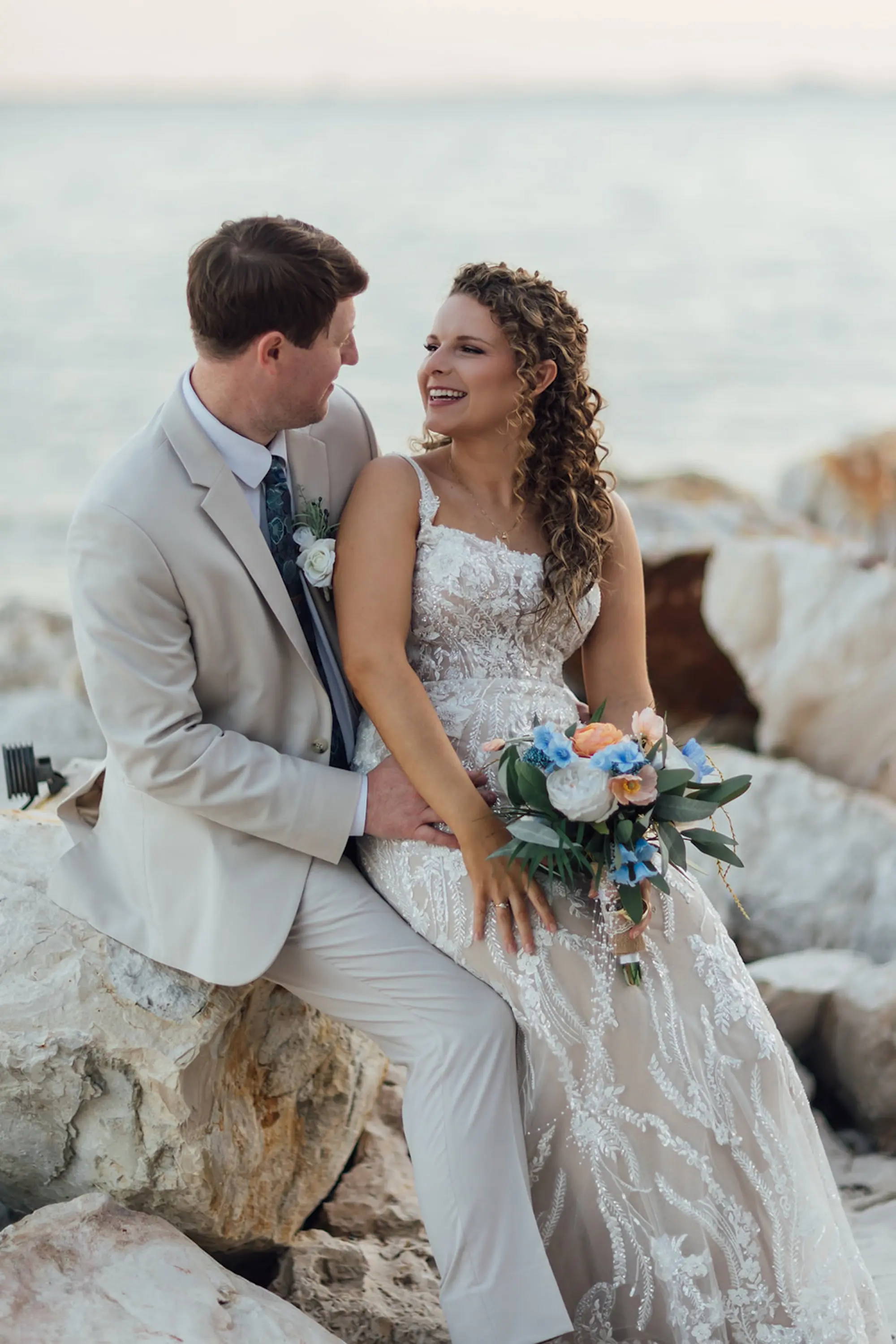 Bride and Groom Wedding Portrait