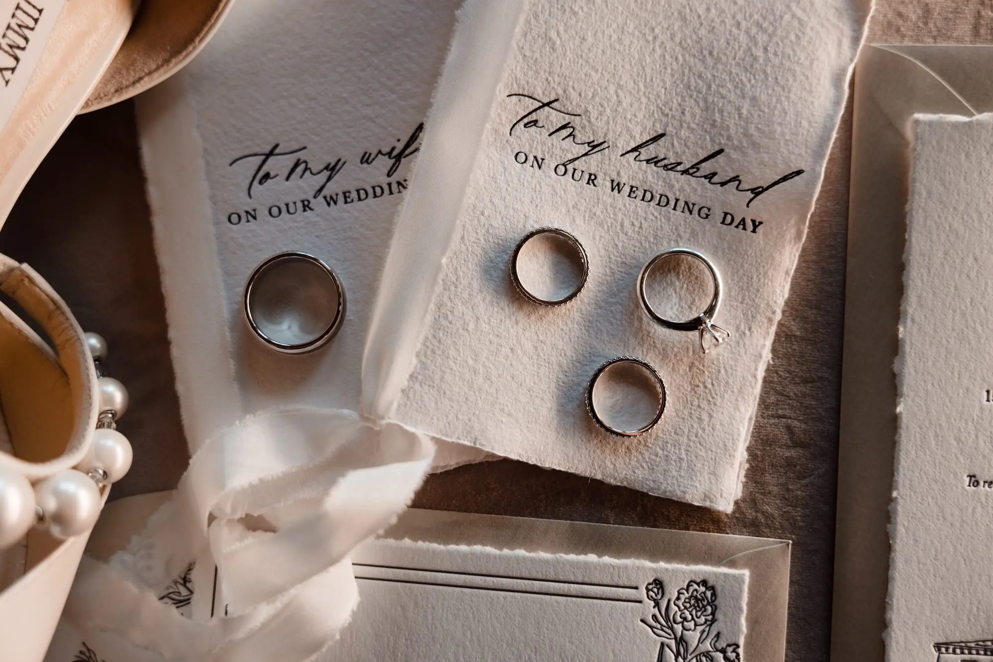2Timeless Vintage Champagne Wedding Inspiration Evoke Photo and Film - Elegant, Neutral Central Florida Wedding | Bella Cosa Wedding Vow Booklet Ideas
