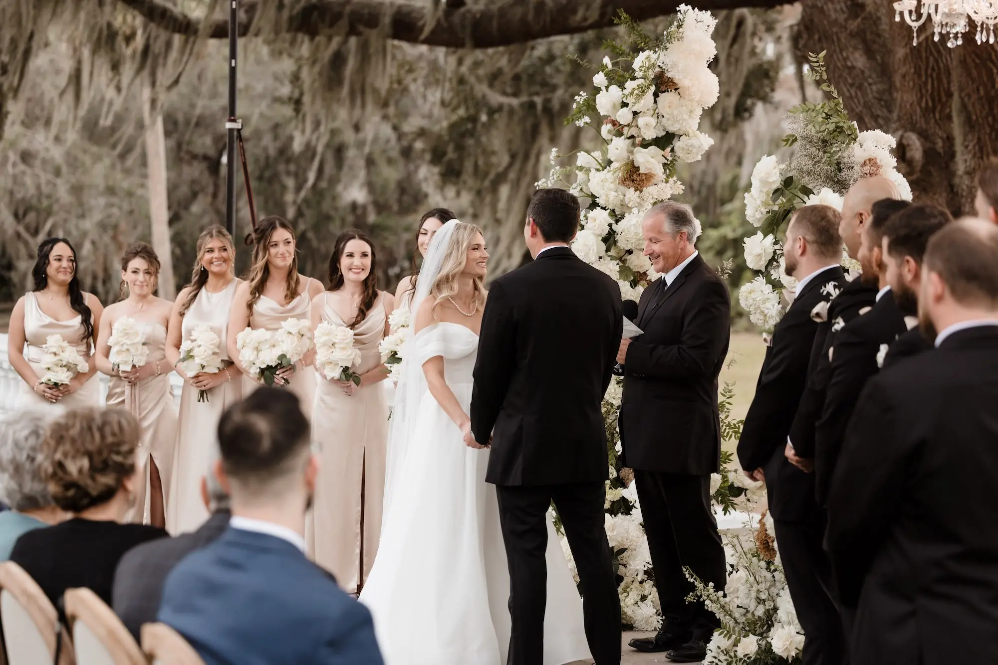 31Timeless Vintage Champagne Wedding Inspiration Evoke Photo and Film - Elegant, Neutral Central Florida Wedding | Bella Cosa Timeless Vintage Champagne Wedding Ceremony Inspiration | Central Florida Photographer Videographer Evoke Photo and Film