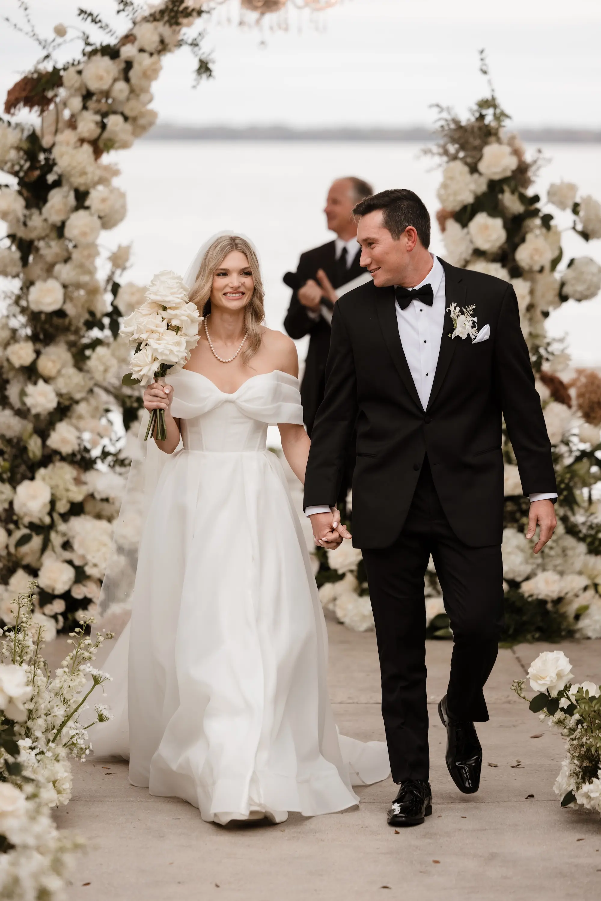 34Timeless Vintage Champagne Wedding Inspiration Evoke Photo and Film - Elegant, Neutral Central Florida Wedding | Bella Cosa Bride and Groom Just Married Wedding Portrait | Tampa Bay Photographer Videographer Evoke Photo and Film