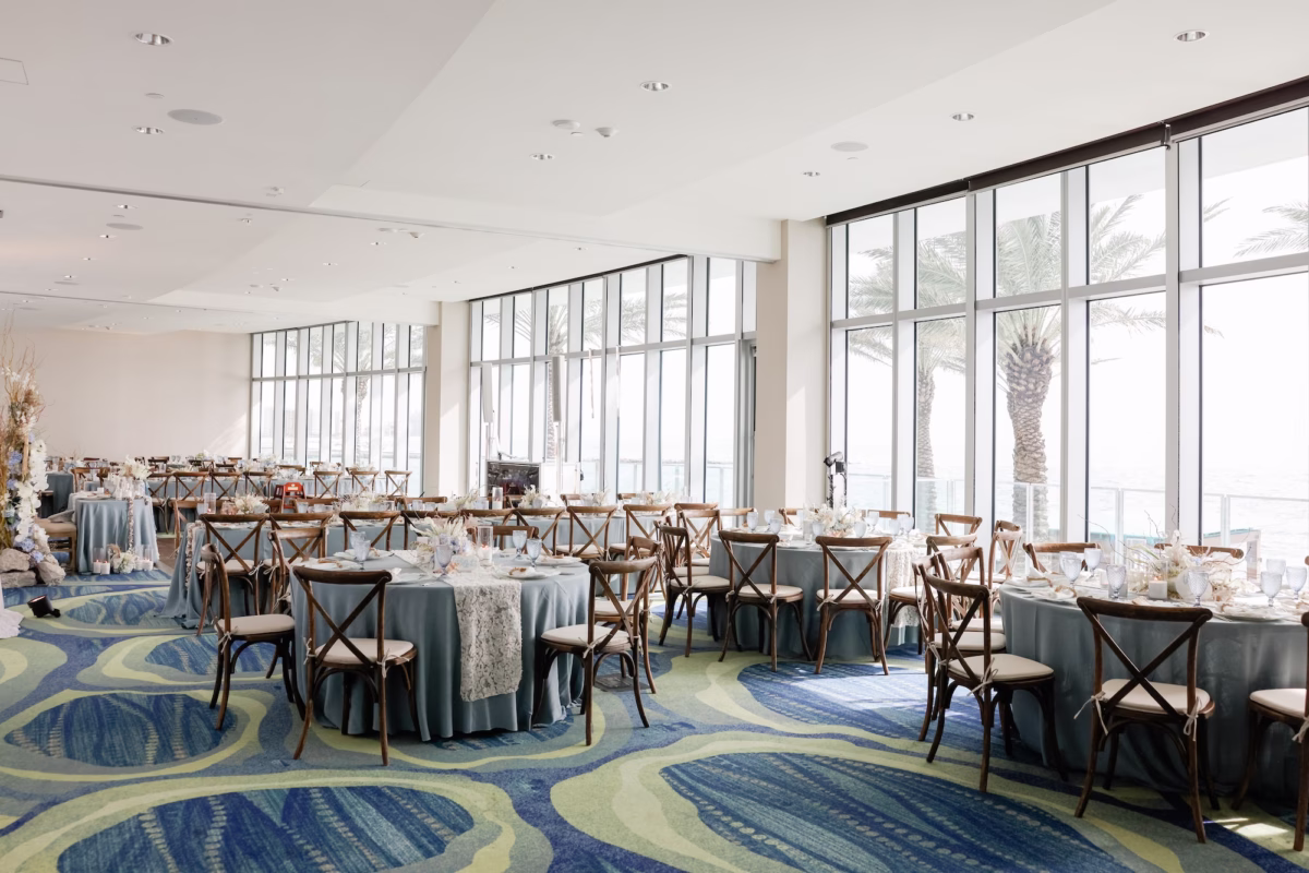 36Coastal Blue Boho Chic Wedding Inspiration Clearwater Venue Opal Sands - Coastal, Blue and White Clearwater Beach Wedding | Opal Sands Resort & Spa Coastal Blue Boho Chic Wedding Reception Decor Ideas | Clearwater Planner Wilder Mind Events | Event Venue Opal Sands | Kate Ryan Event Rentals