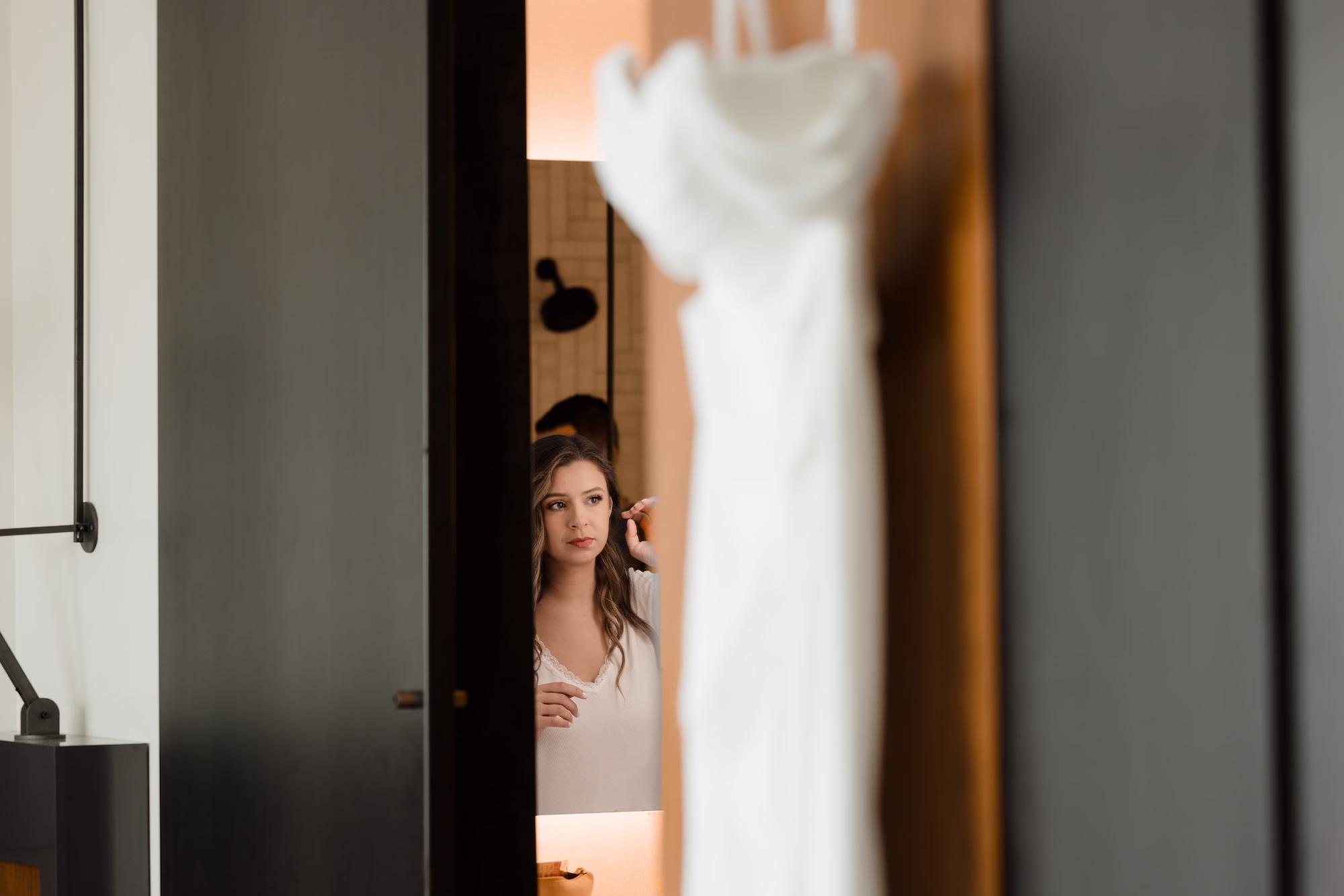 Bride Getting Ready Wedding Portrait | Tampa Bay Photographer Evoke Photo and Film