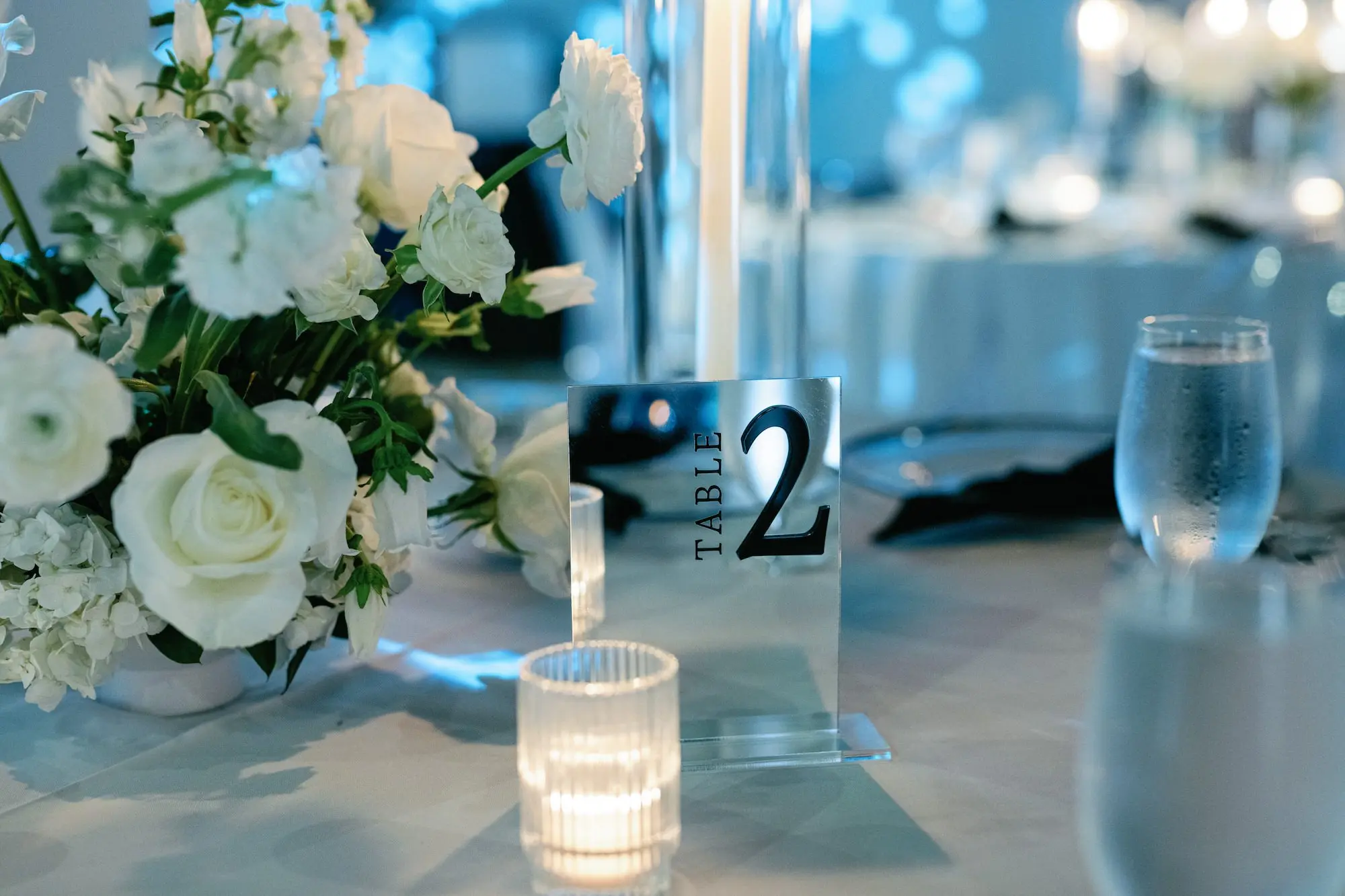 42Modern Classic Black and White Wedding Inspiration - Modern, Black and White Tampa Wedding | Hyde House Public Studio Modern Classic Black and White Wedding Reception Centerpiece Decor Inspiration