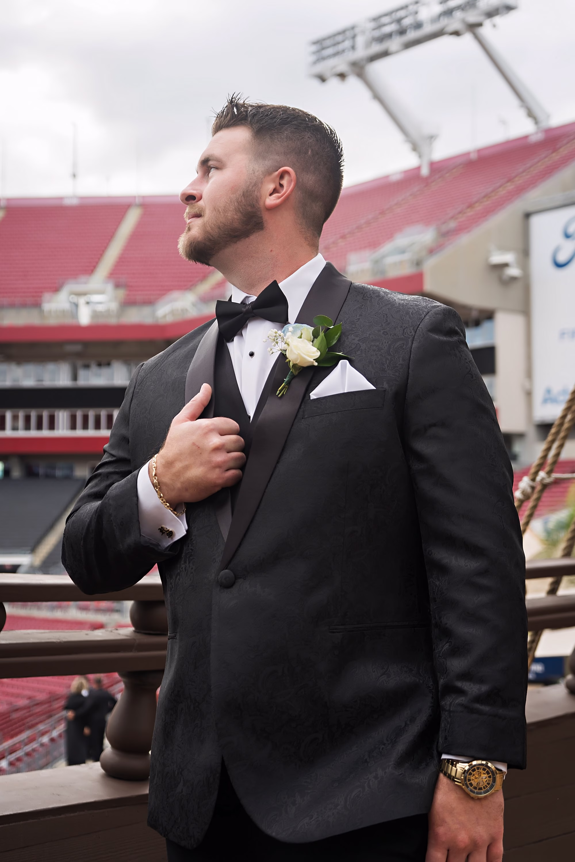 111Raymond James Football Wedding Tampa Photographer Limelight Photography - Football-Inspired Tampa Bay Bucs Wedding | Raymond James Stadium 111Raymond James Football Wedding Tampa Photographer Limelight Photography