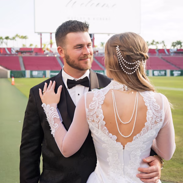 171Raymond James Football Wedding Tampa Photographer Limelight Photography - Football-Inspired Tampa Bay Bucs Wedding | Raymond James Stadium 171Raymond James Football Wedding Tampa Photographer Limelight Photography