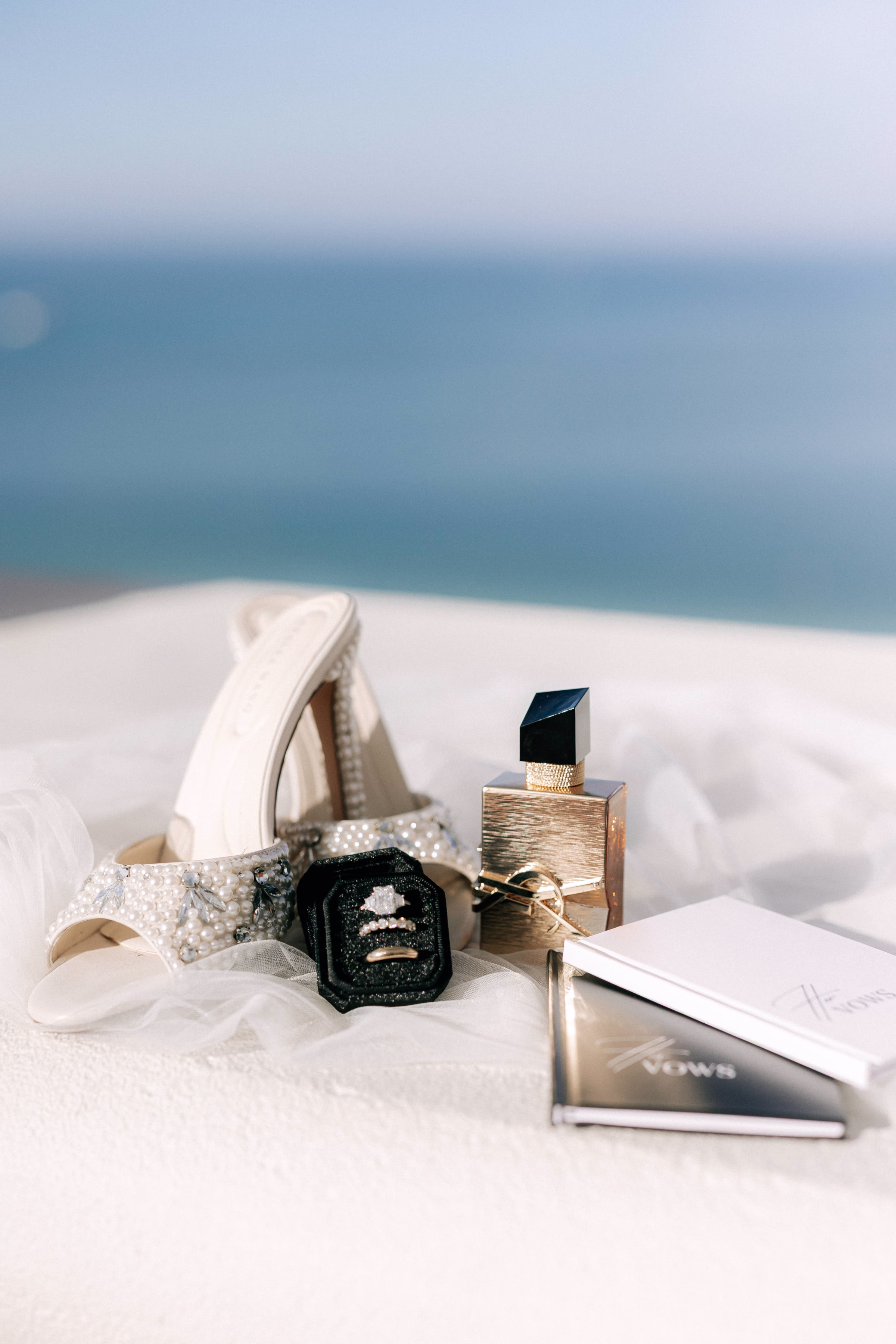 1Modern Timeless Florida Rooftop Wedding - Modern, Timeless Rooftop Wedding | Hyatt Regency Clearwater Beach Emerald Cut Diamond Engagement Ring Inspiration | Gold Wedding Band Ideas