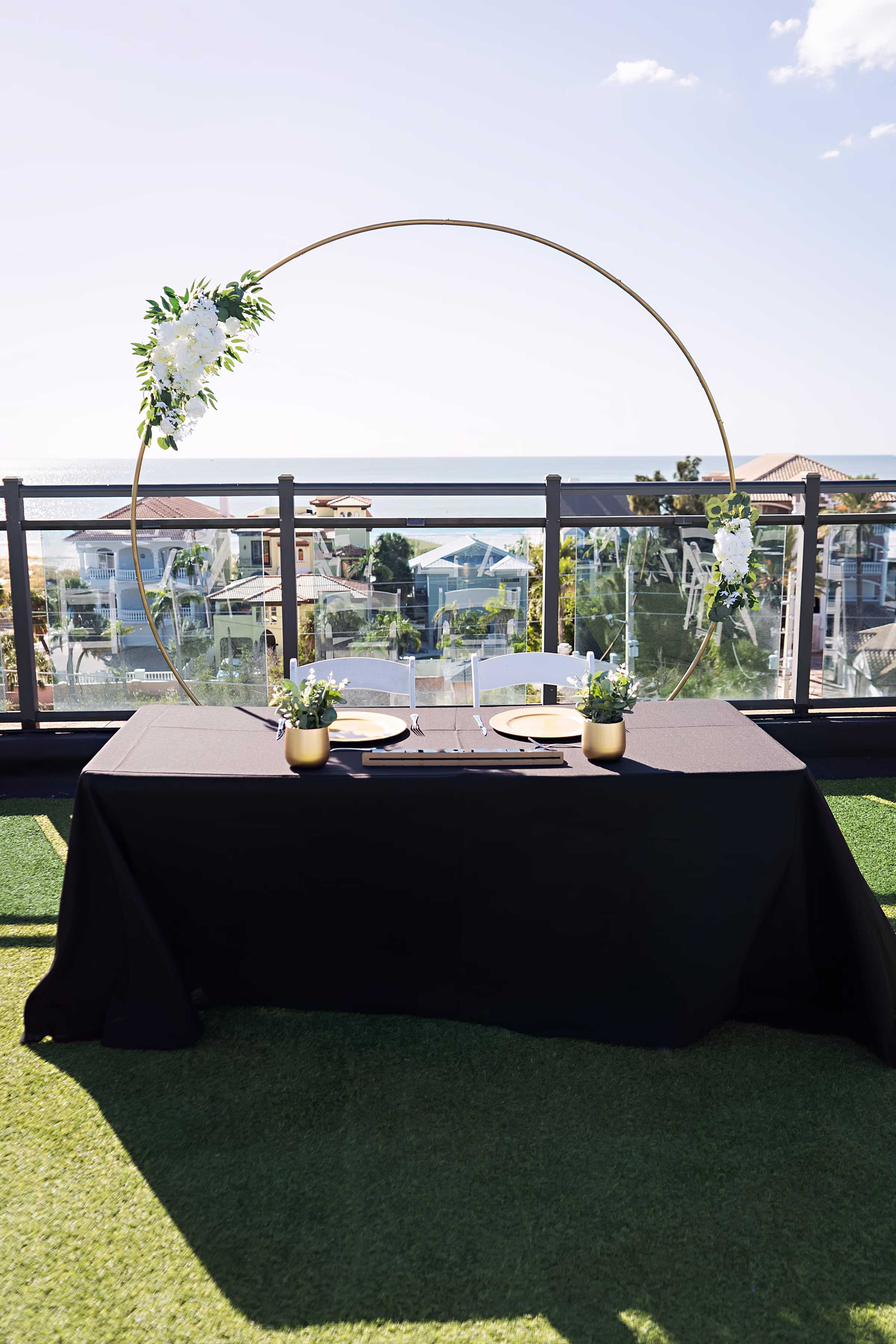 31St Pete Beach Rooftop Wedding - Football-Inspired Tampa Bay Bucs Wedding | Raymond James Stadium 31St Pete Beach Rooftop Wedding