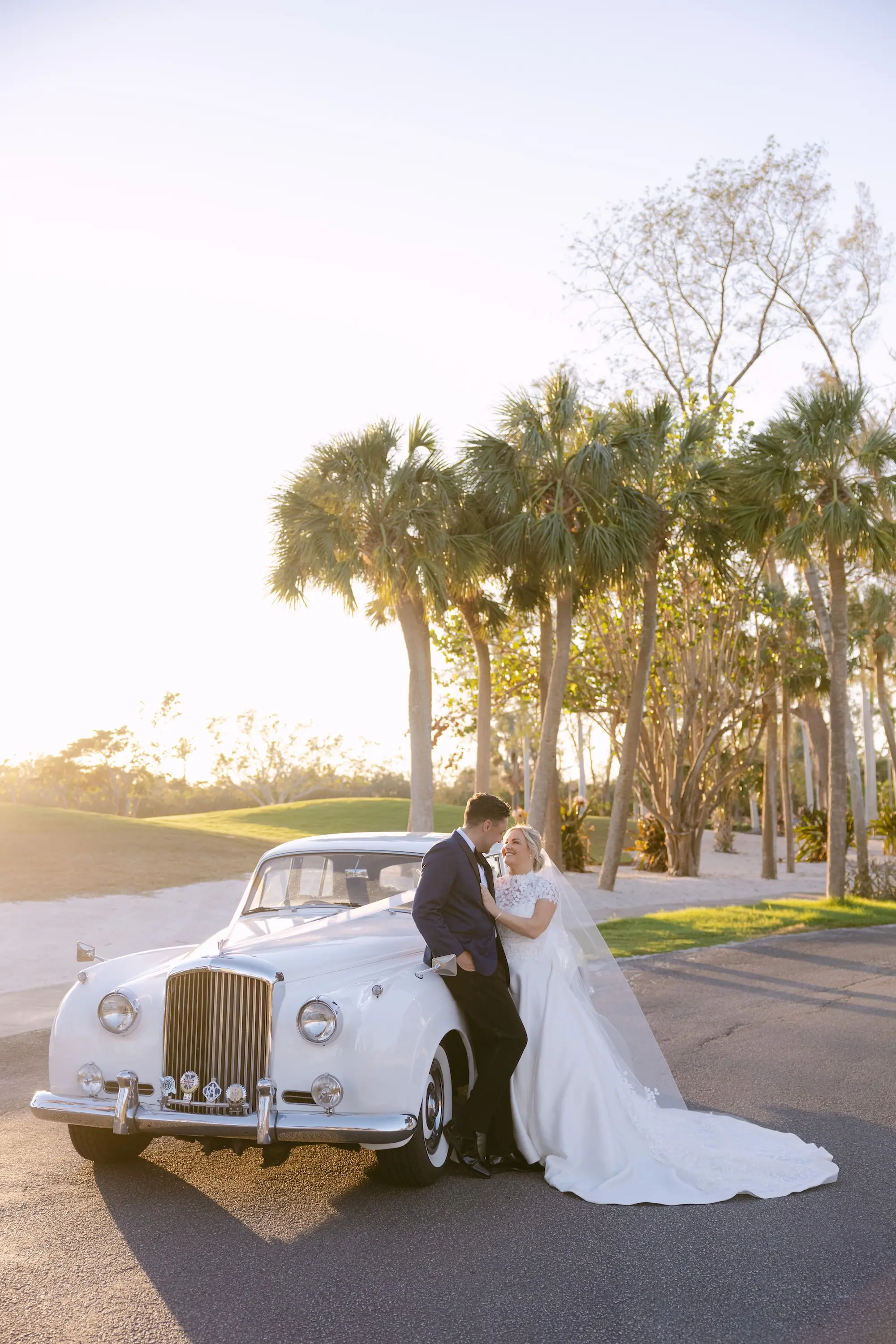 36Tropical Red and Orange Outdoor Florida Destination Wedding Venue Resort and Longoboat Key Club - Tropical Outdoor Sarasota Wedding | The Resort at Longboat Key Club Bride and Groom Wedding Portrait | Tampa Bay Event Venue The Resort at Longboat Key Club