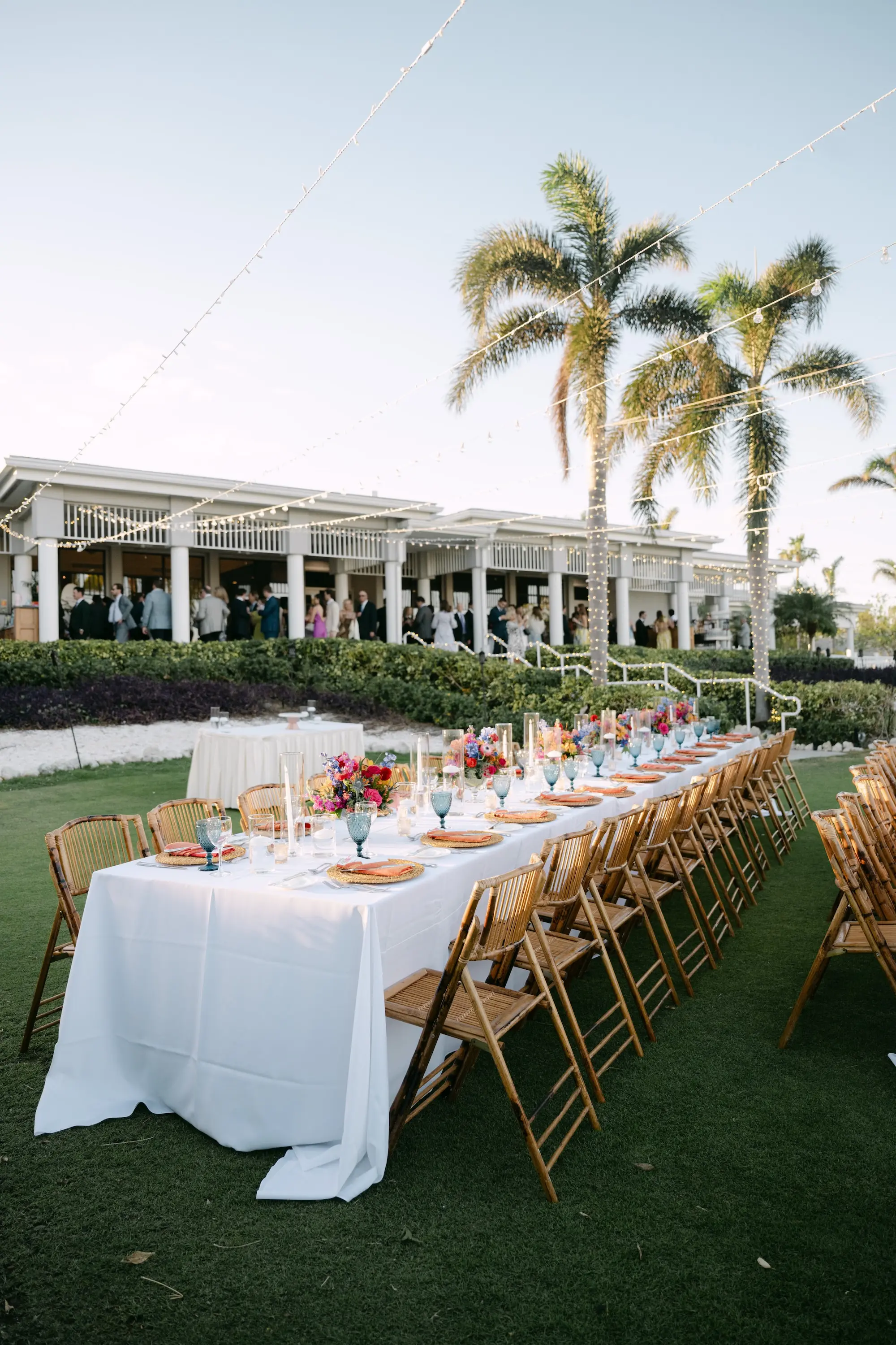 42Tropical Red and Orange Outdoor Florida Destination Wedding Venue Resort and Longoboat Key Club - Tropical Outdoor Sarasota Wedding | The Resort at Longboat Key Club Tropical Red and Orange Outdoor Wedding Reception Decor Ideas | Tampa Bay Event Venue The Resort at Longboat Key Club