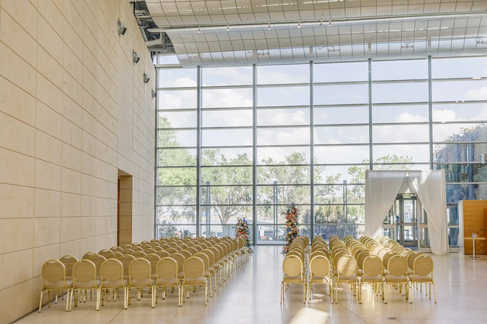 14Green Purple and Pink Spring Florida Wedding Inspiration St Pete Venue Museum of Fine A - Pastel, Old Florida Spring Wedding | The Birchwood Green, Purple, and Pink Spring Wedding Ceremony Decor Inspiration | St Pete Event Venue Museum of Fine Arts