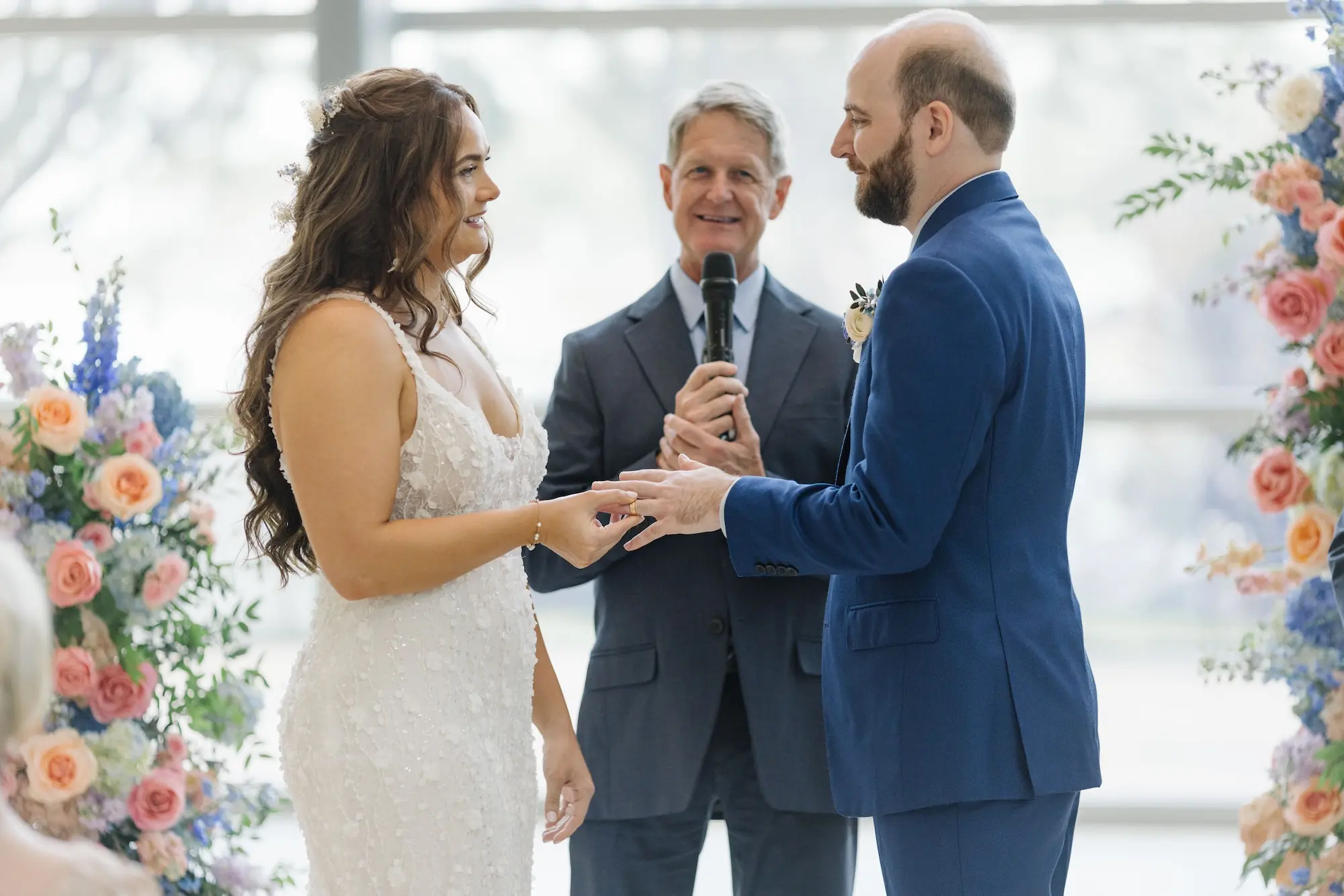 19Green Purple and Pink Spring Florida Wedding Inspiration - Pastel, Old Florida Spring Wedding | The Birchwood Bride and Groom Wedding Portrait