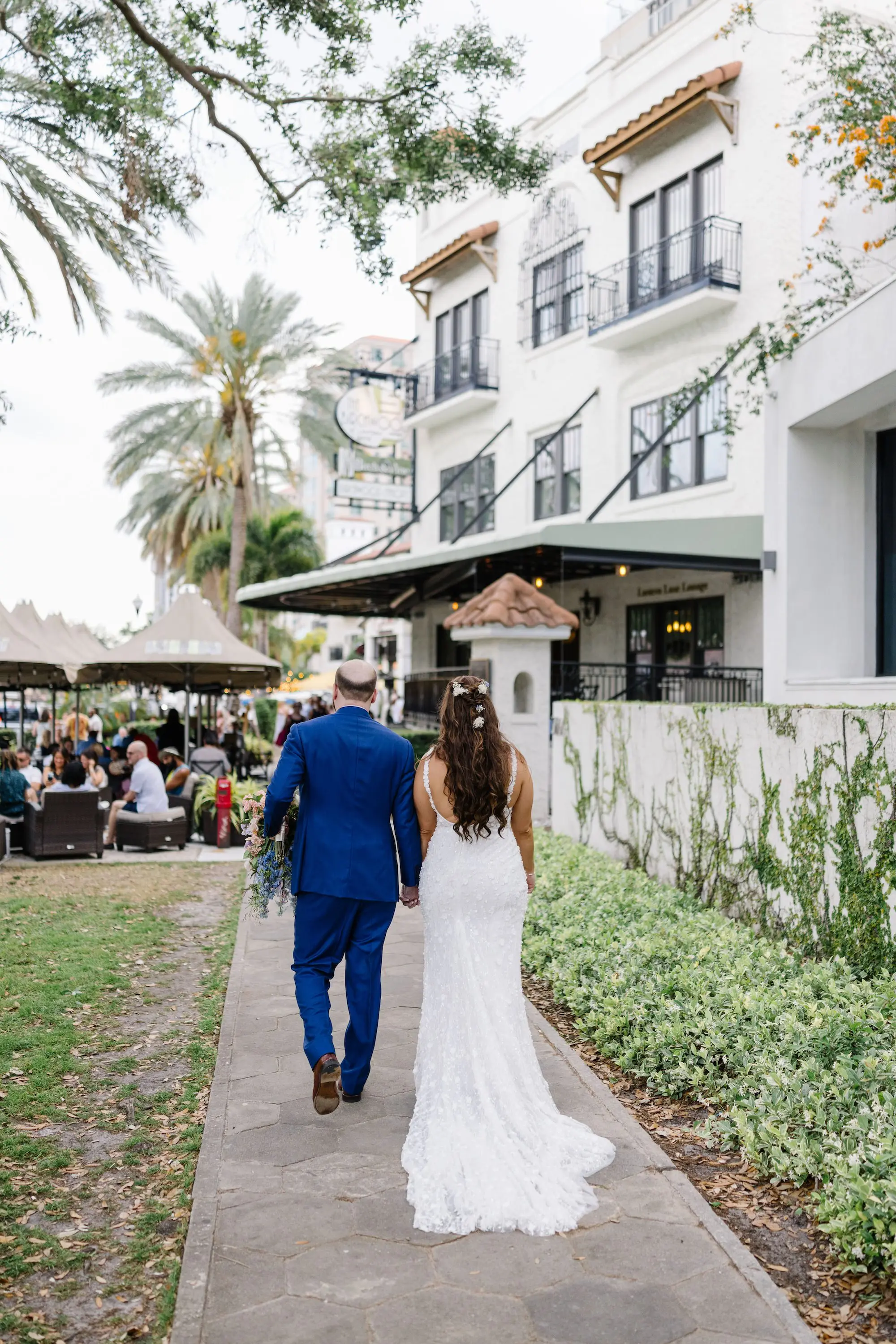 21Green Purple and Pink Spring Florida Wedding Inspiration - Pastel, Old Florida Spring Wedding | The Birchwood Bride and Groom Wedding Portrait