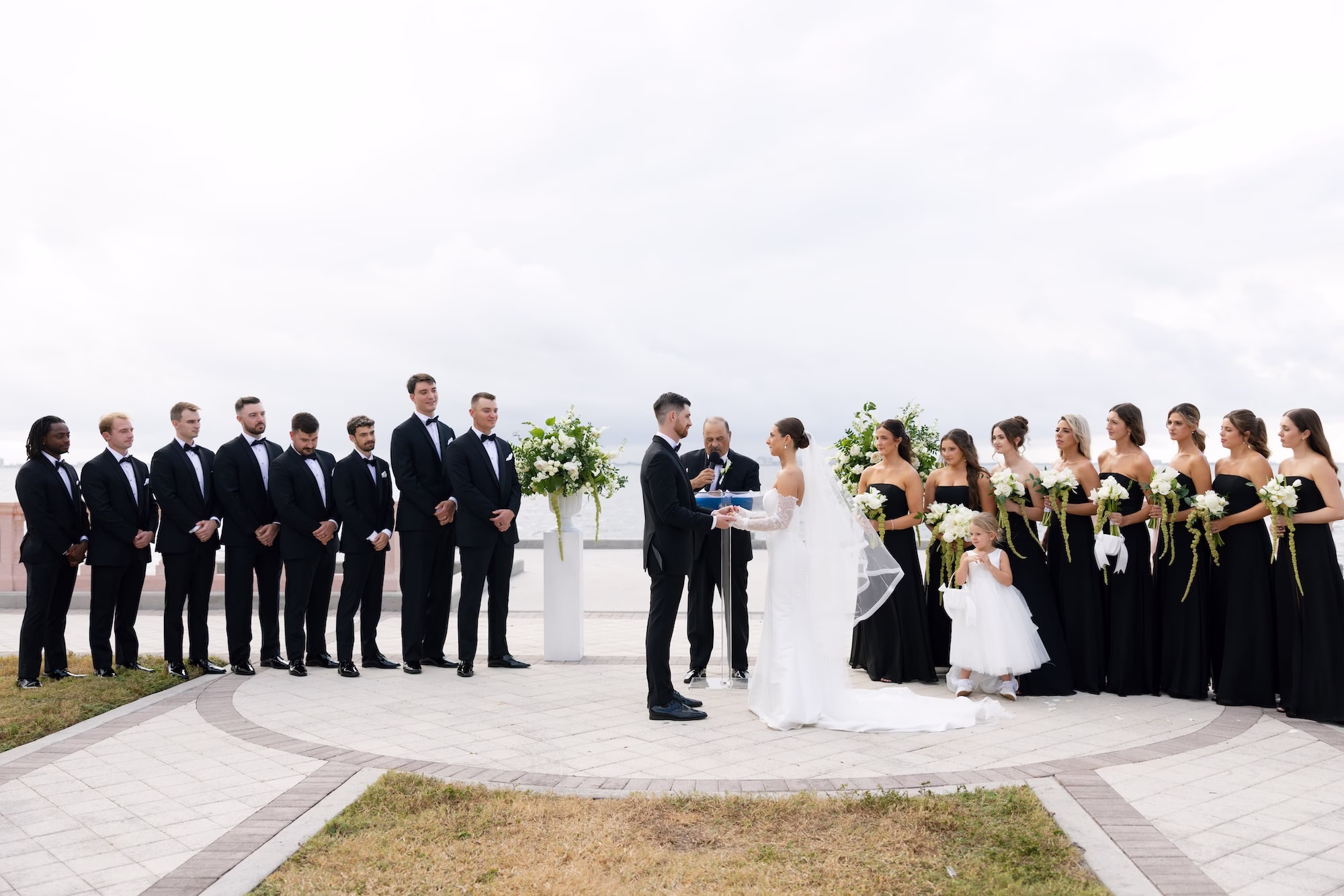 23Classy Black and White Timeless Wedding Inspiration - Chic, Black and White Sarasota Wedding | New College of Florida Classy Black and White Timeless Wedding Ceremony Decor Ideas