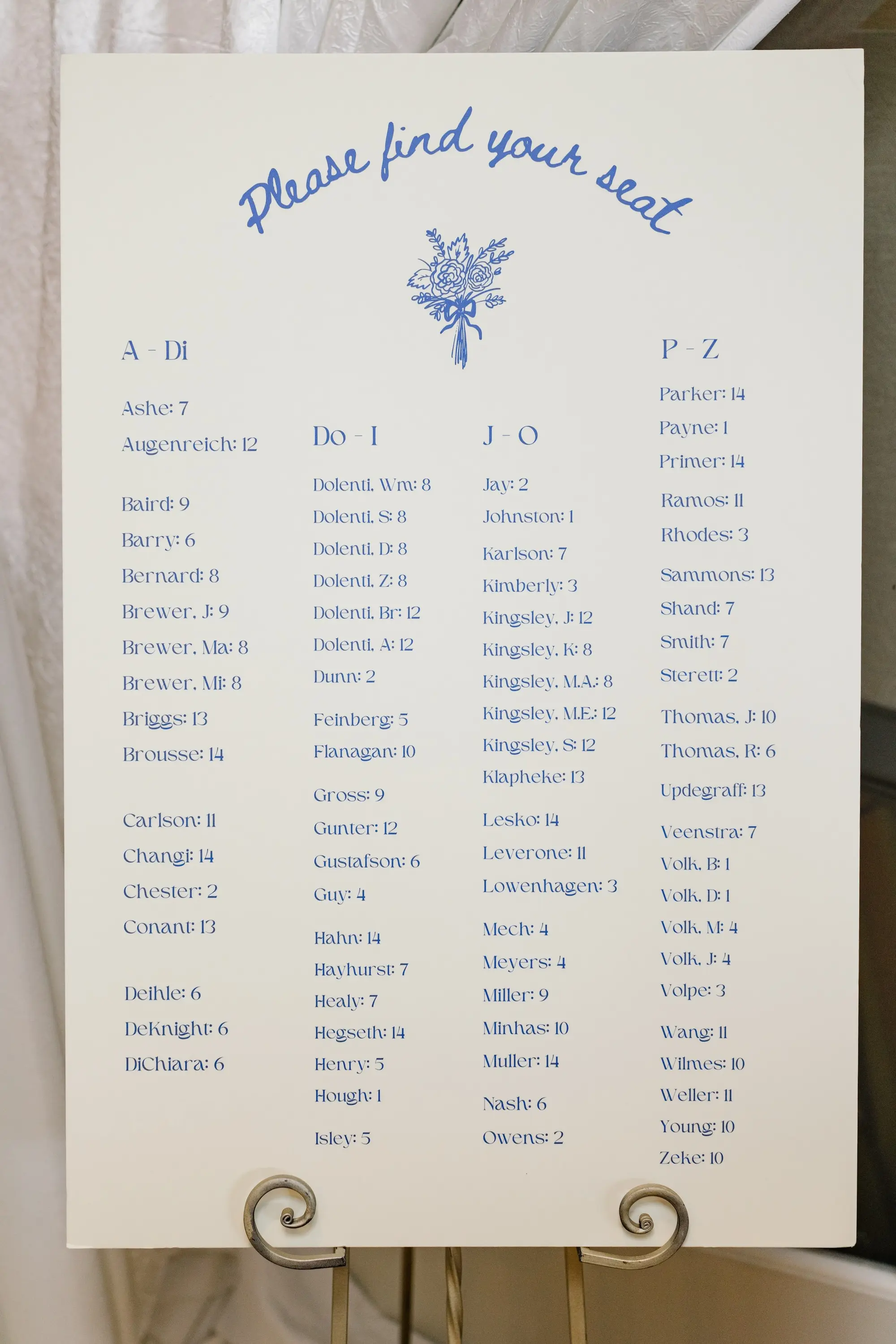 23Green Purple and Pink Spring Florida Wedding Inspiration - Pastel, Old Florida Spring Wedding | The Birchwood Blue Spring Wedding Reception Seating Chart Ideas