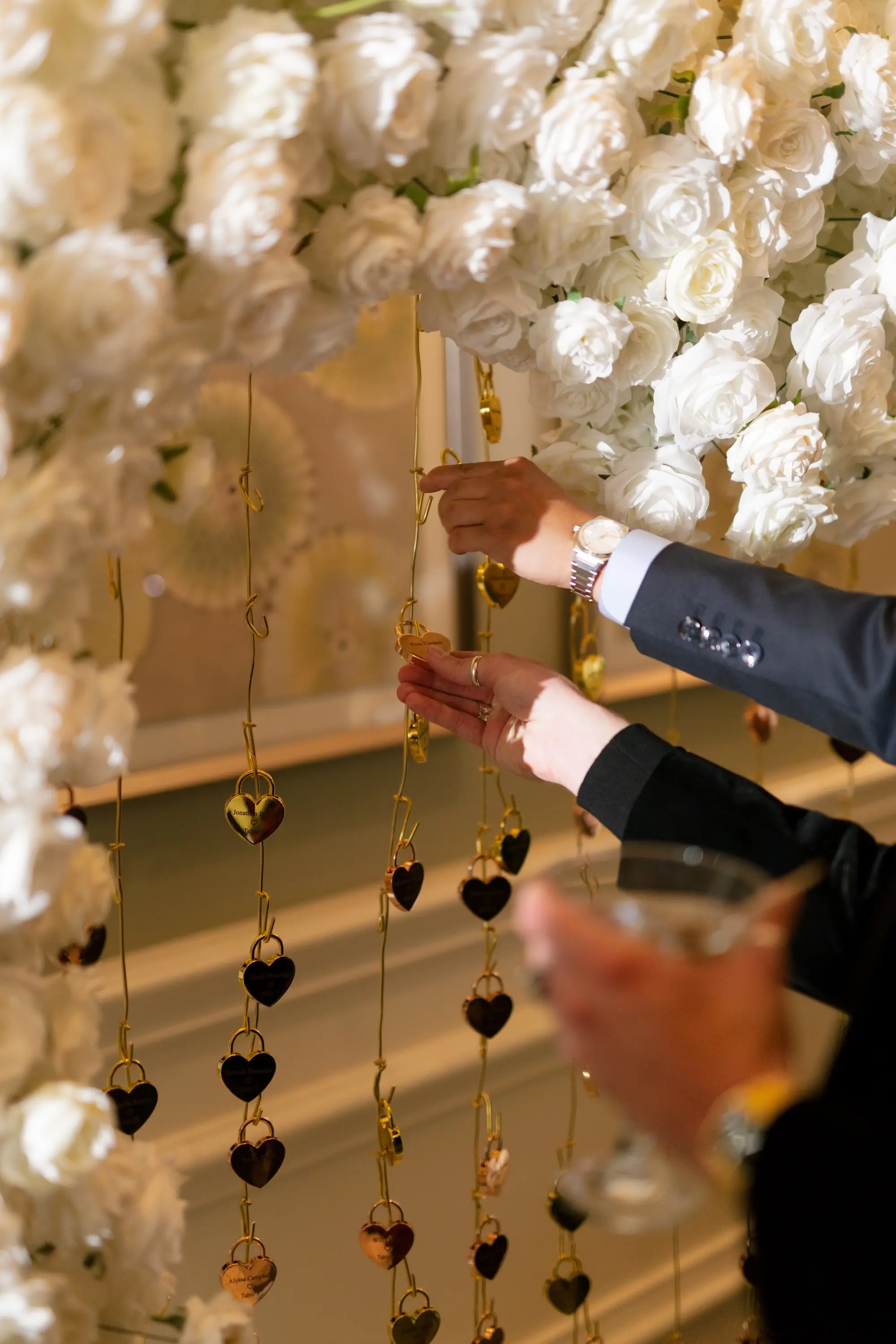 Classic Paris Inspired Lock Wedding Reception Seating Chart Inspiration | Tampa Bay Event Planner MDP Events