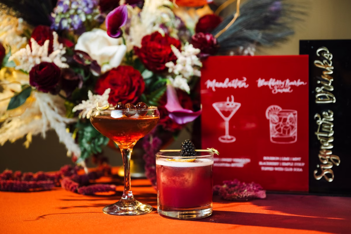 Signature Wedding Reception Cocktail Inspiration | Tampa Bay Calligraphy MadWolfe Designs