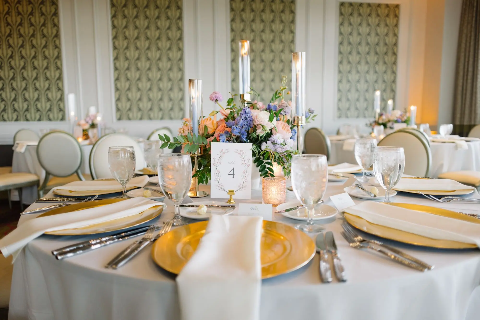 Green, Purple, and Pink Spring Florida Wedding Reception Decor Inspiration | St Pete Event Venue The Birchwood