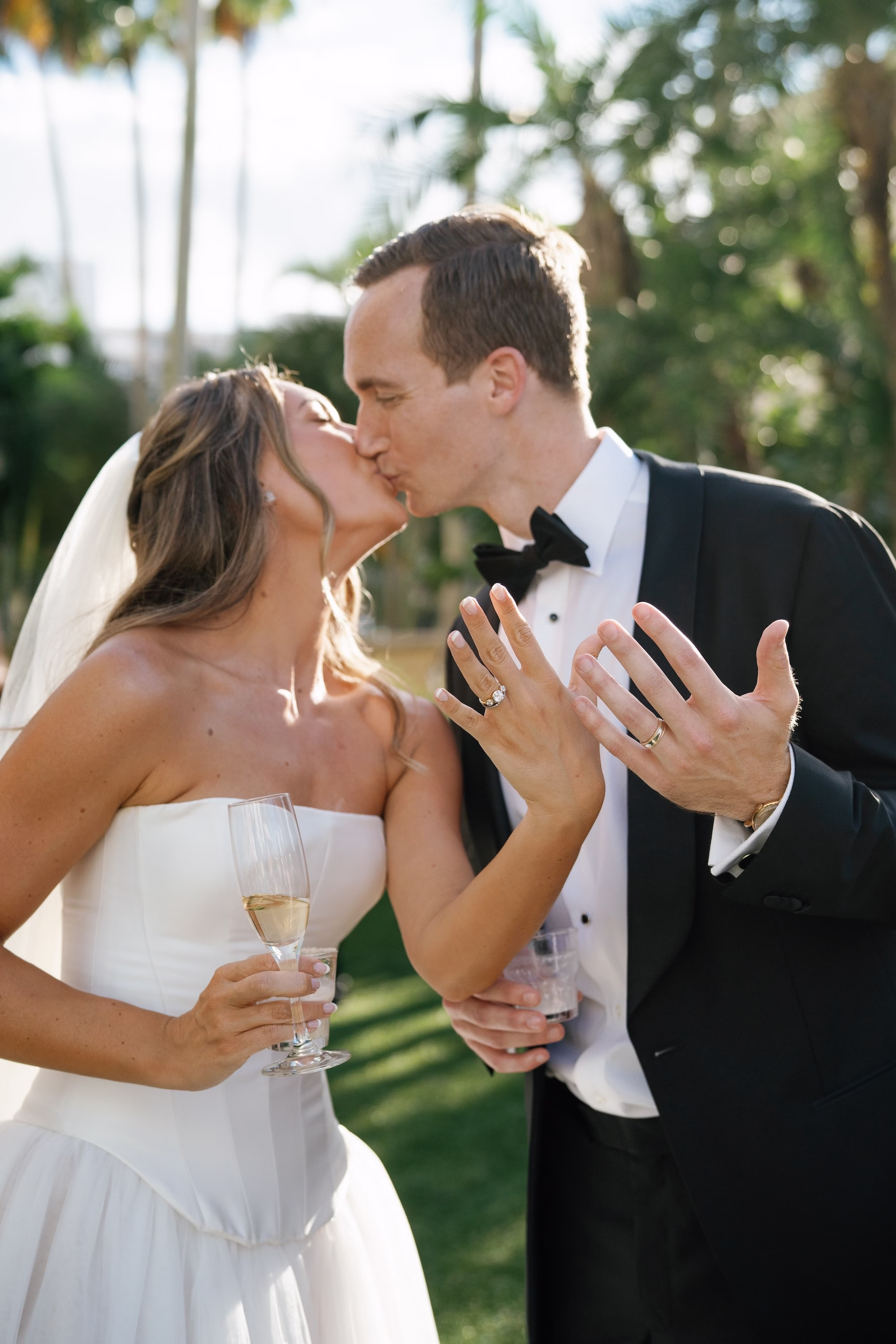 27Elegant Florida Garden Party Wedding Inspiration - Luxurious Garden Destination Wedding | Ritz-Carlton, Sarasota Bride and Groom Just Married Wedding Portrait
