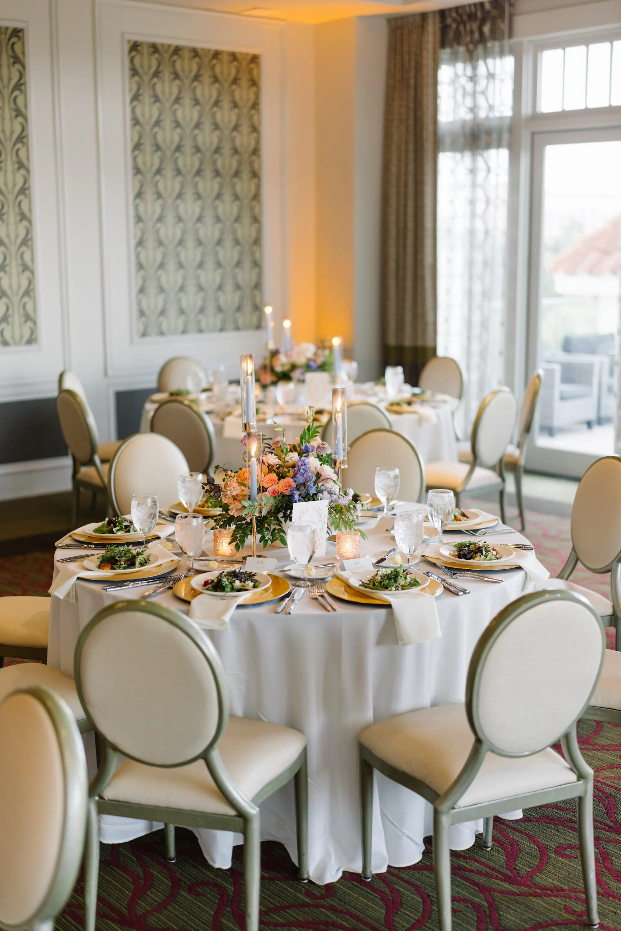 27Green Purple and Pink Spring Florida Wedding Inspiration - Pastel, Old Florida Spring Wedding | The Birchwood Green, Purple, and Pink Spring Florida Wedding Reception Decor Inspiration