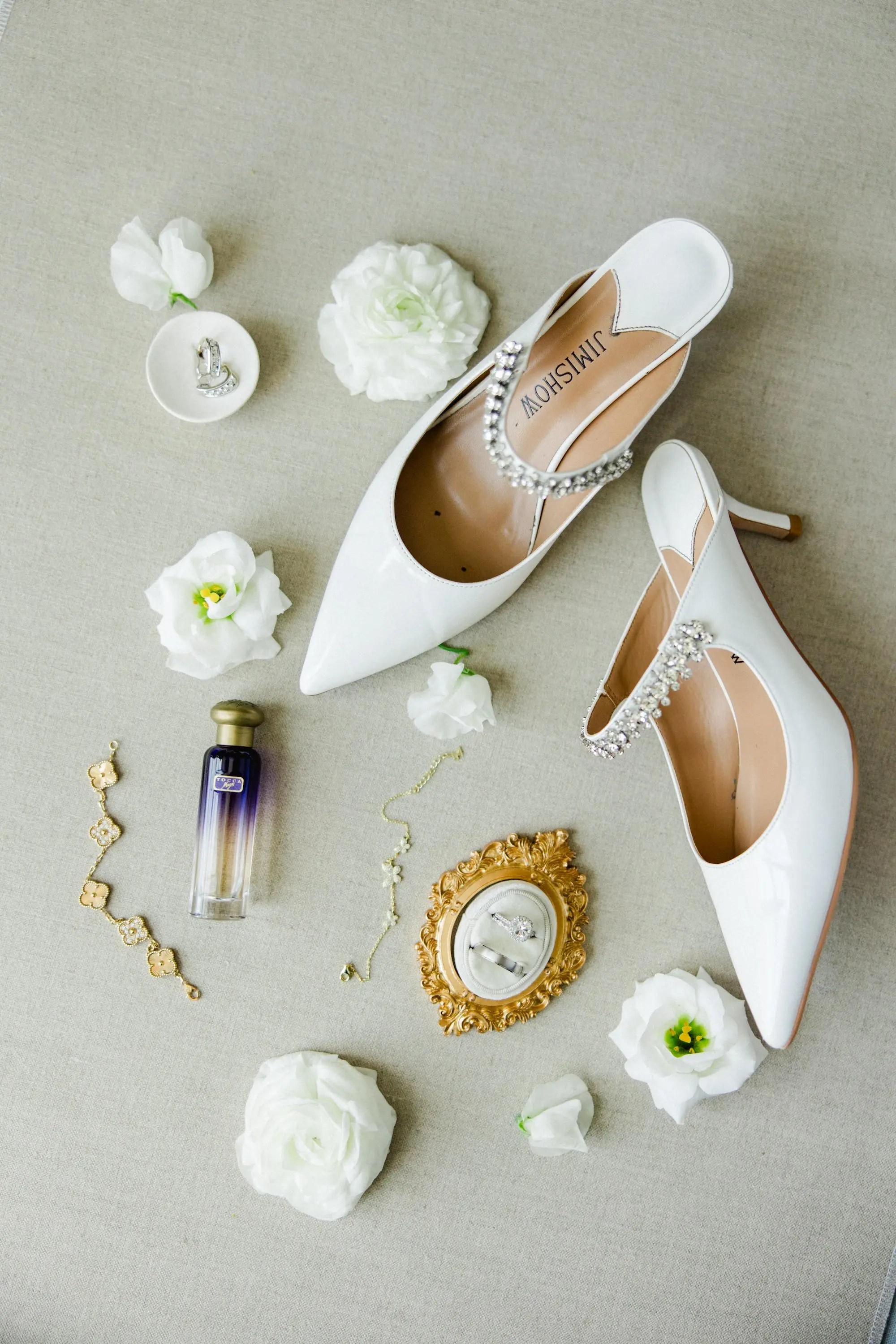2Classic White and Gold Florida Wedding - Classic White and Gold St. Petersburg Wedding | The Vinoy Classic White Bridal Wedding Shoe Ideas