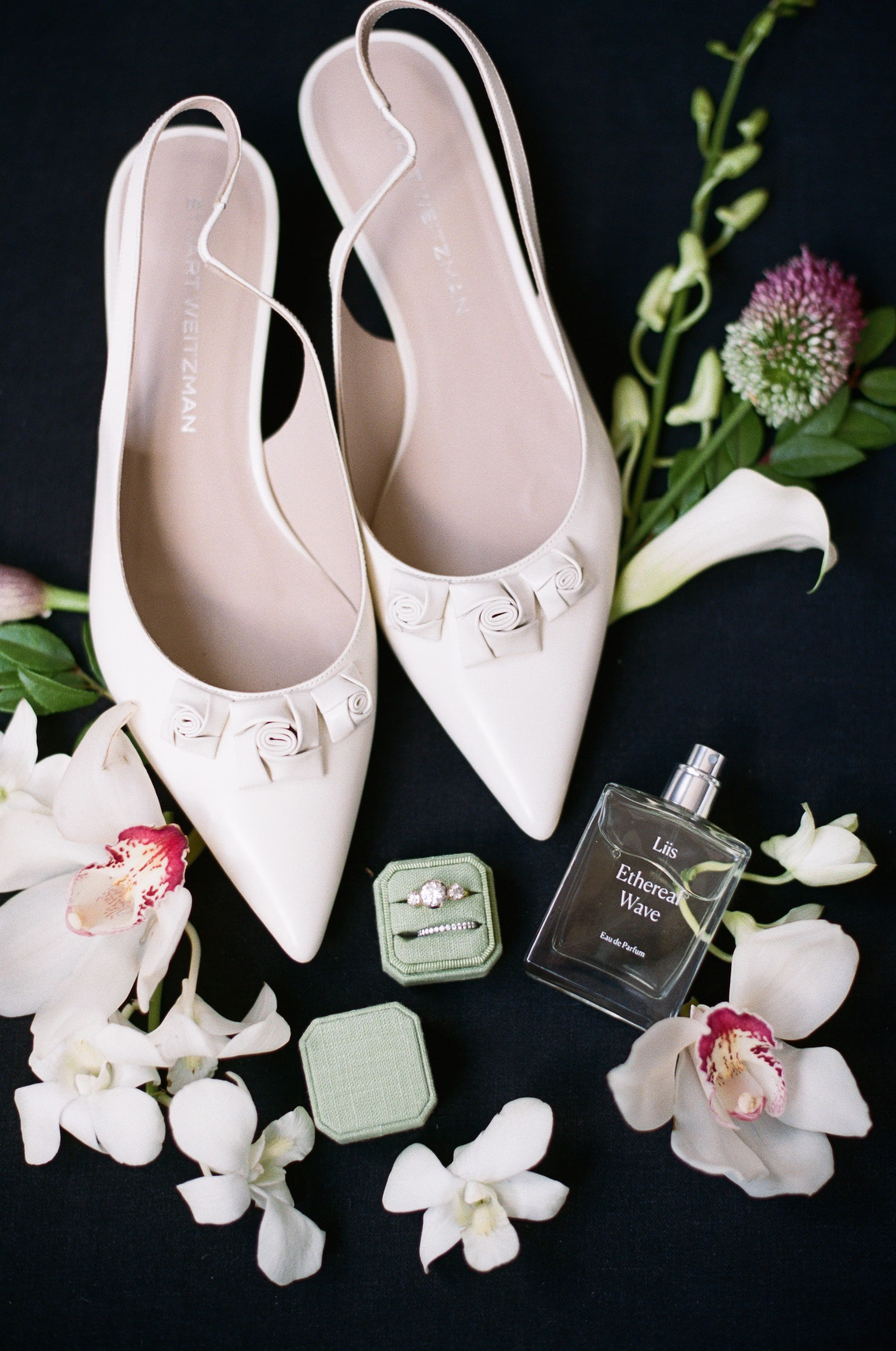 2Elegant Florida Garden Party Wedding Inspiration - Luxurious Garden Destination Wedding | Ritz-Carlton, Sarasota Stuart Weitzman White Pointed Slingback Bridal Wedding Shoes with Florals Ideas | Tampa Bay Planner MDP Events
