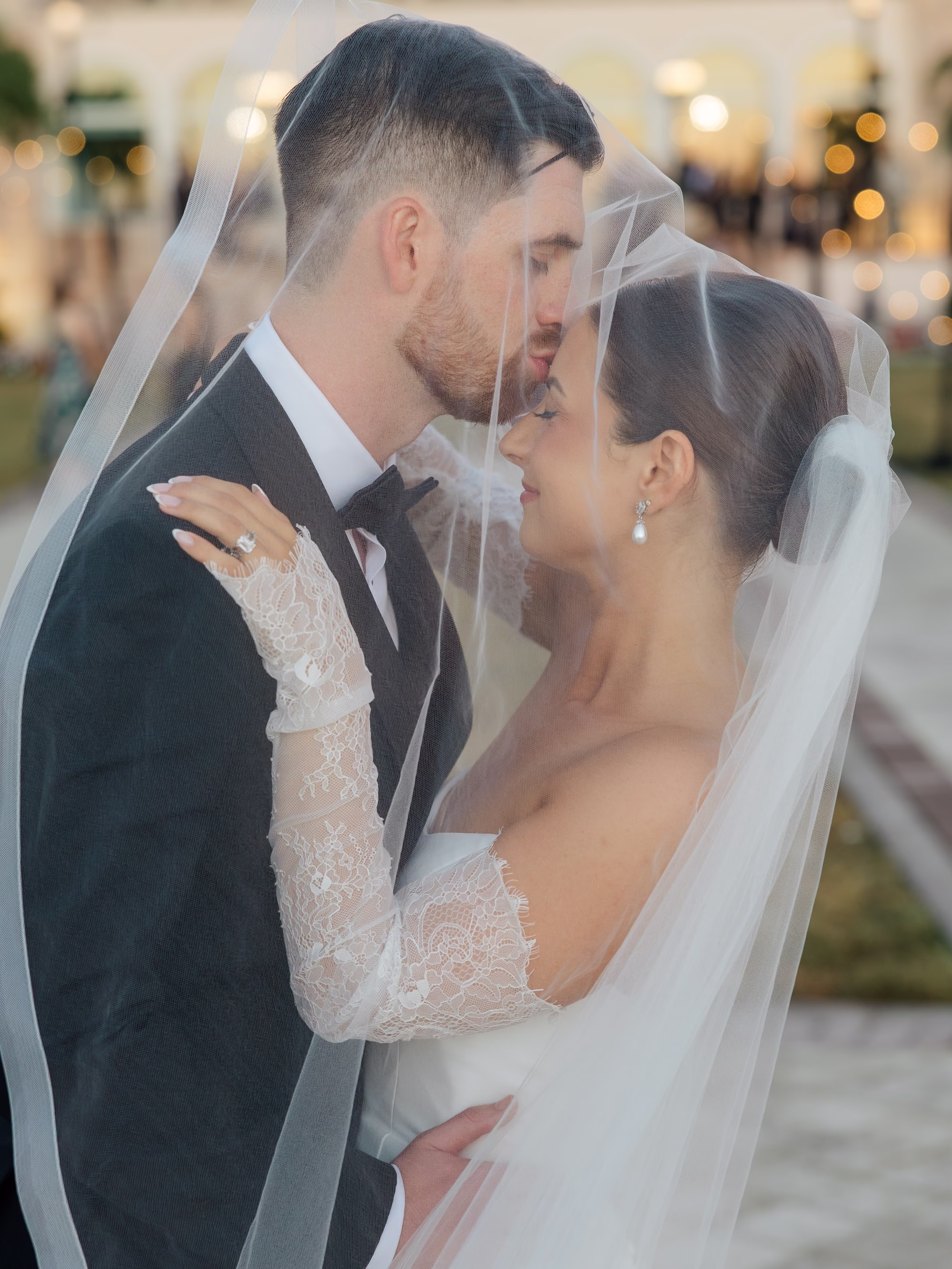 36Classy Black and White Timeless Wedding Inspiration - Chic, Black and White Sarasota Wedding | New College of Florida Bride and Groom Wedding Portrait
