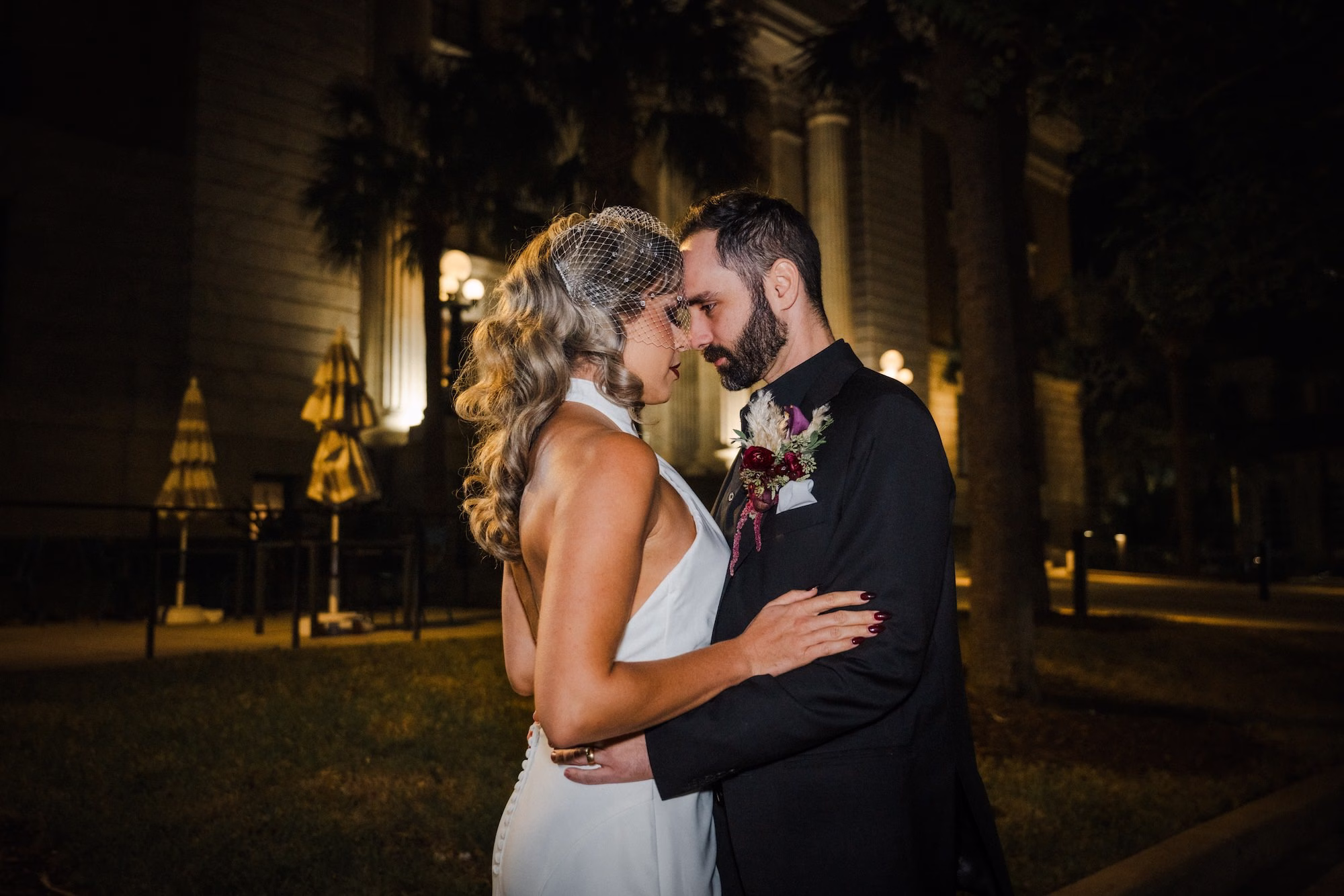 Bride and Groom Wedding Portrait | Tampa Bay Photographer Iyrus Weddings