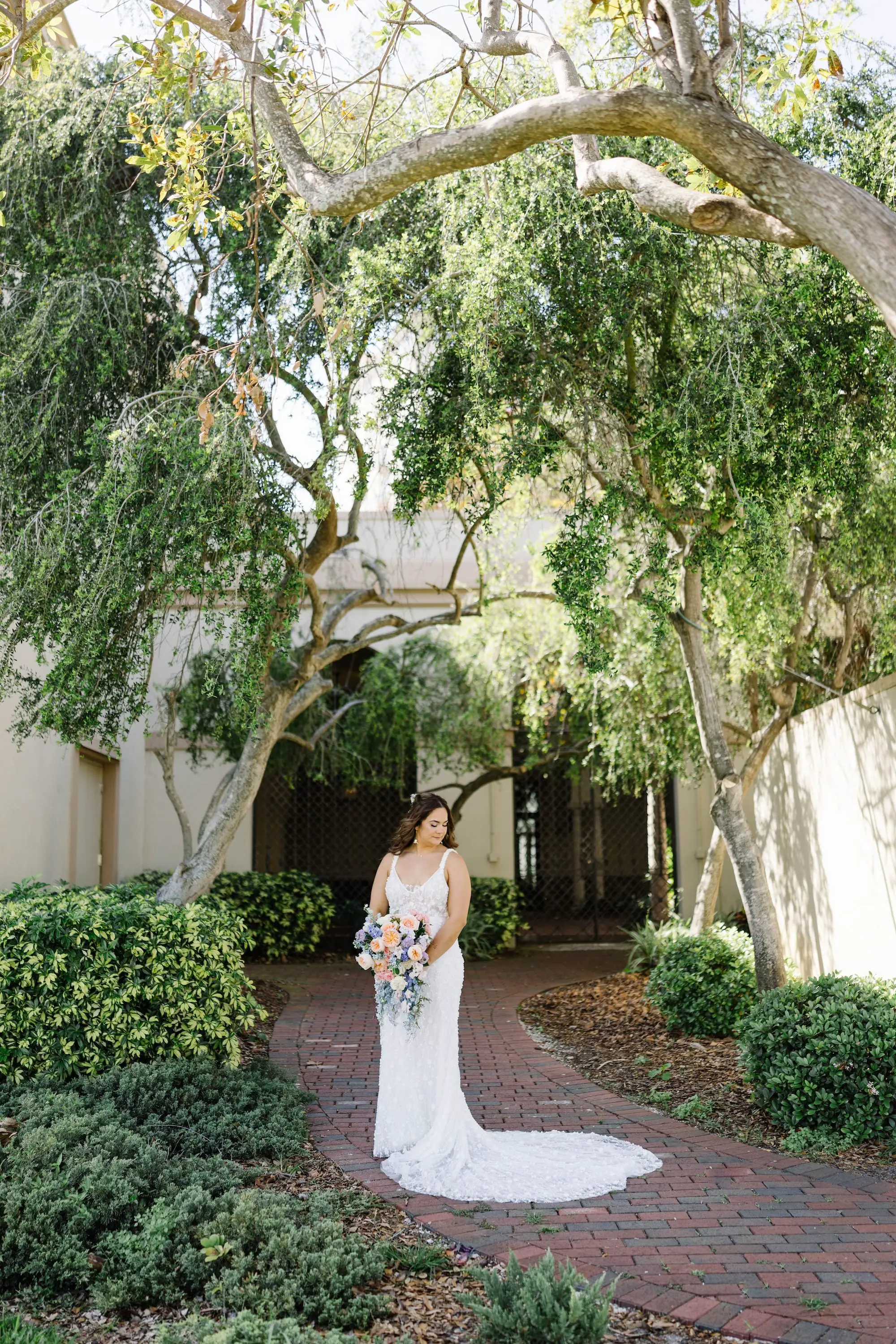5Green Purple and Pink Spring Florida Wedding Inspiration - Pastel, Old Florida Spring Wedding | The Birchwood Bride Wedding Portrait