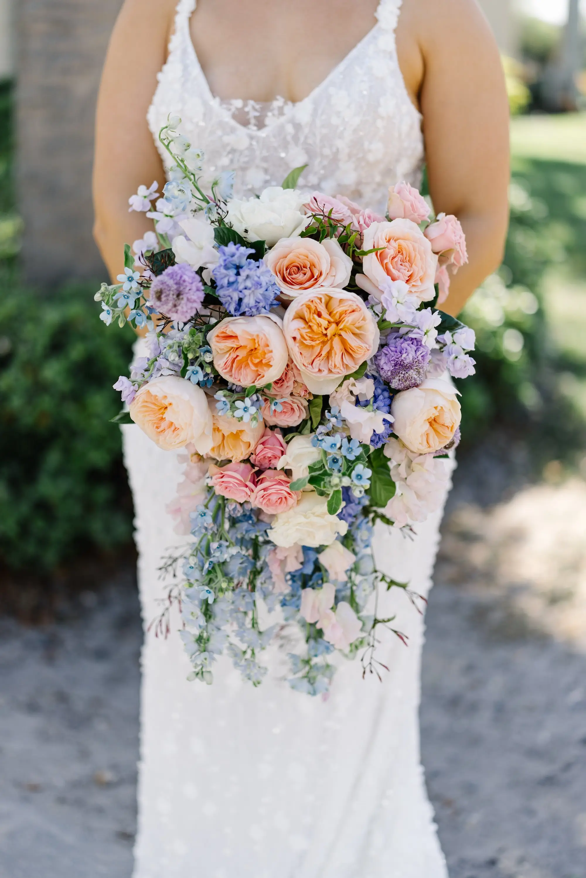 6Green Purple and Pink Spring Florida Wedding Inspiration - Pastel, Old Florida Spring Wedding | The Birchwood Purple, Orange, and Blue Spring Flower Bridal Wedding Bouquet Ideas