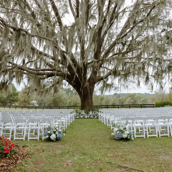 9Classic LIght Blue Florida Wedding Ideas Tampa Bay Venue La Hacienda on Snow Hill - Classic White and Light Blue Brooksville Wedding | La Hacienda on Snow Hill Classic Light Blue Florida Wedding Ceremony Decor Ideas |